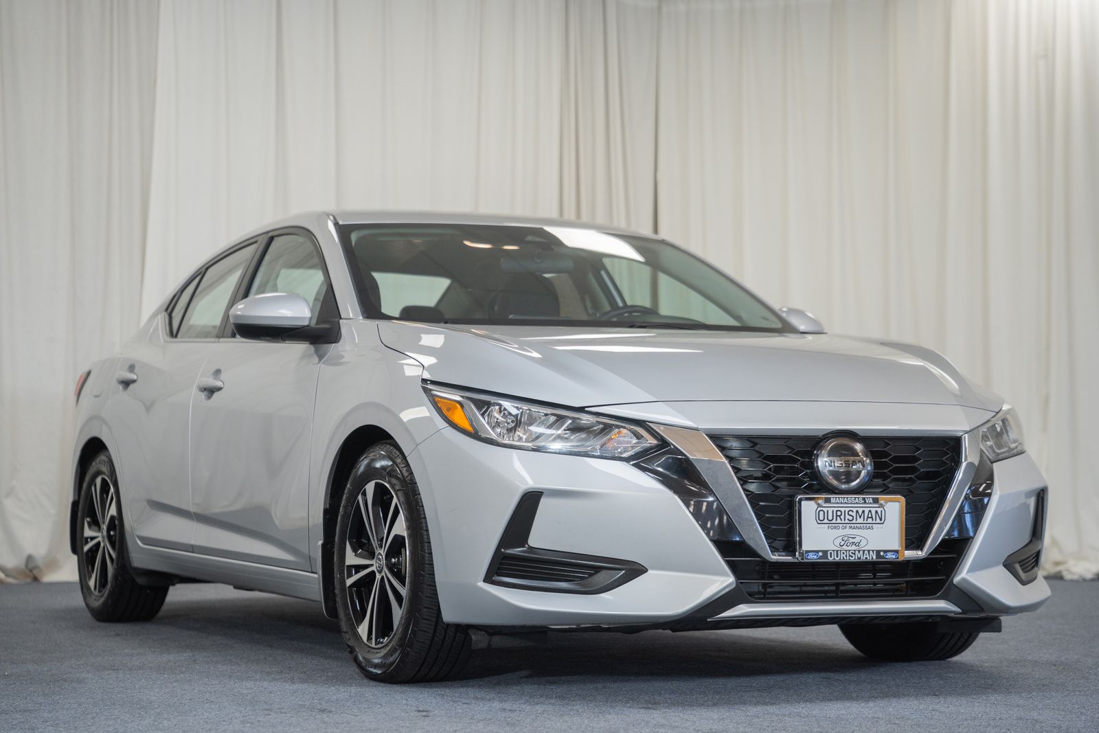 Brilliant Silver Metallic 2021 Nissan Sentra SV FWD Sedan Front-Wheel Drive Continuously Variable Transmission