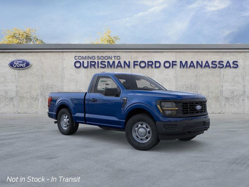 Blue 2026 Ford F-150 XL Regular Cab 4WD Pickup Truck Four-Wheel Drive Automatic