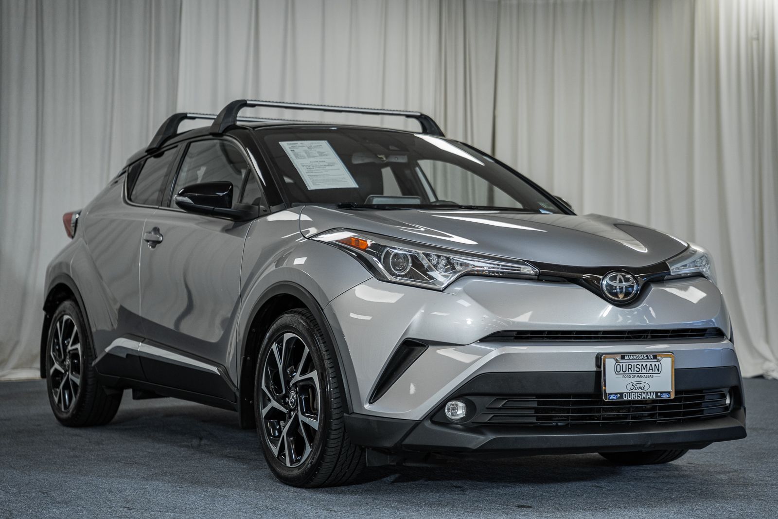 Silver Knockout Metallic w/Black Roof 2019 Toyota C-HR SUV / Crossover Front-Wheel Drive Continuously Variable Transmission