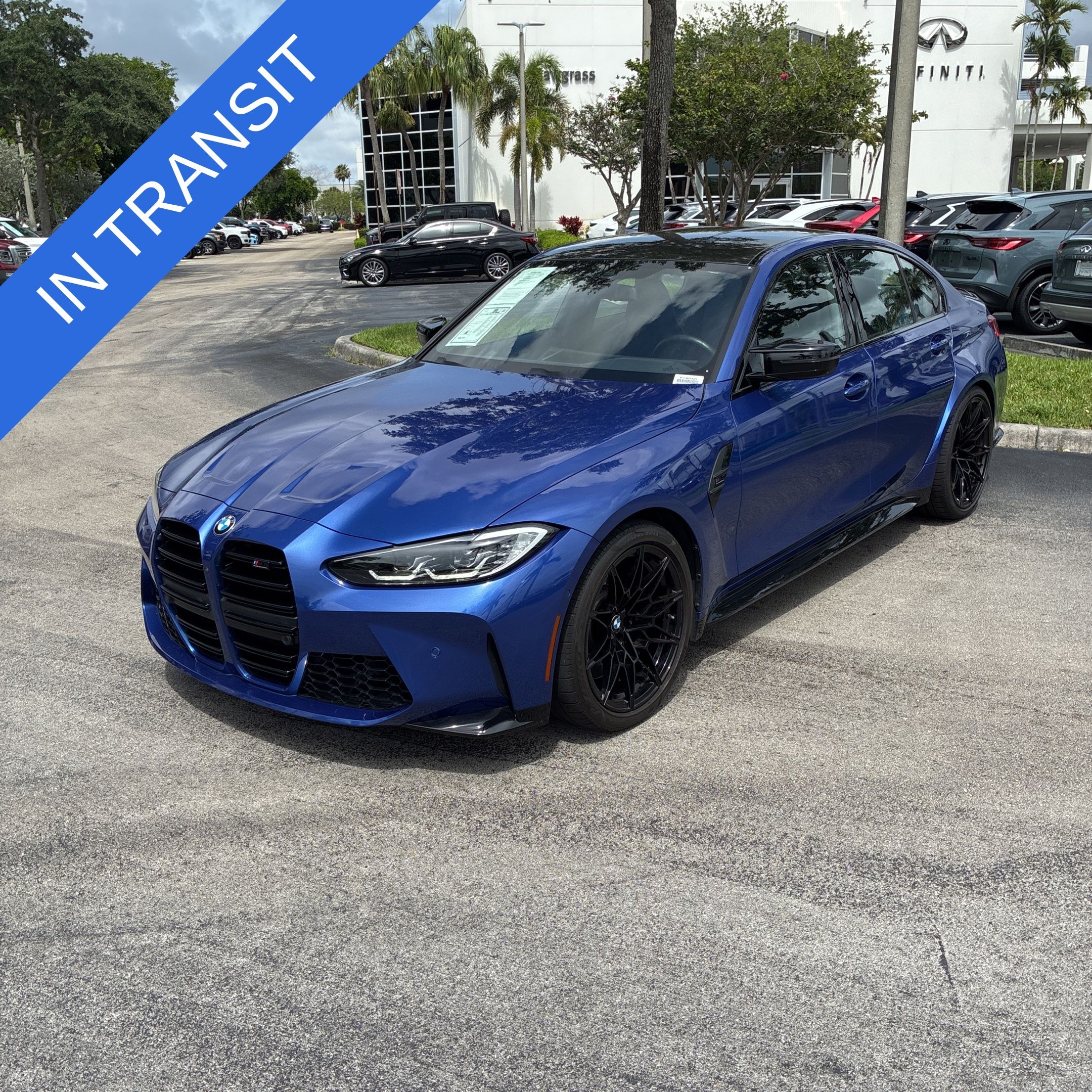 Portimao Blue Metallic 2024 BMW M3 Competition xDrive AWD Sedan All-Wheel Drive 8-Speed Automatic