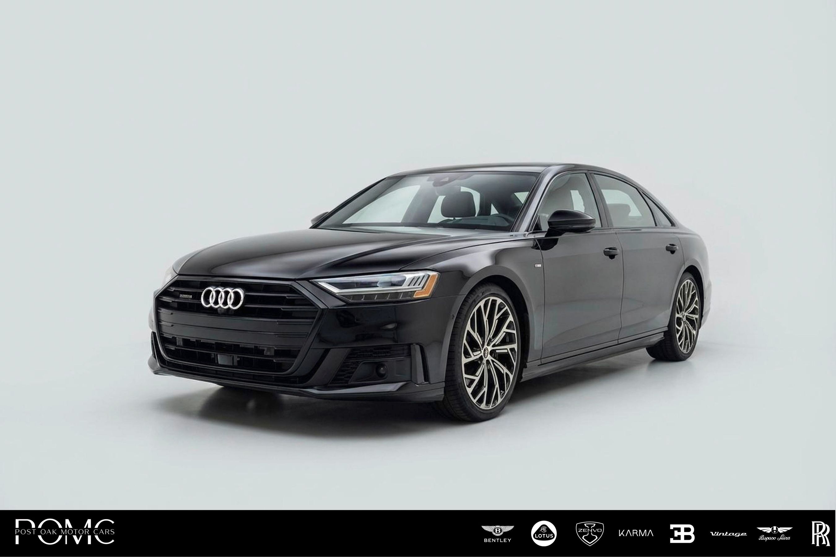 Mythos Black Metallic 2021 Audi A8 L quattro 60 TFSI Sedan All-Wheel Drive 8-Speed Automatic