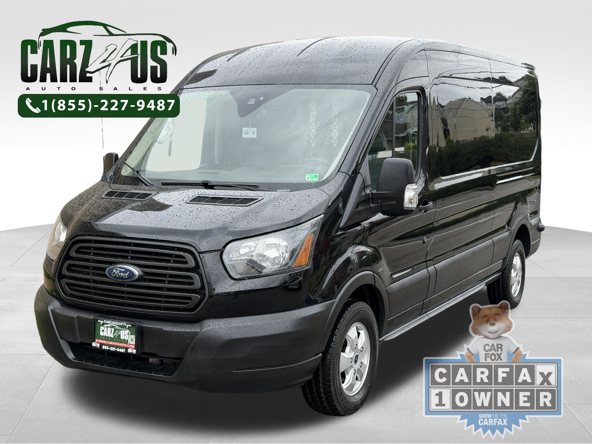 Shadow Black 2018 Ford Transit Cargo Van Rear-Wheel Drive 6-Speed Automatic Overdrive