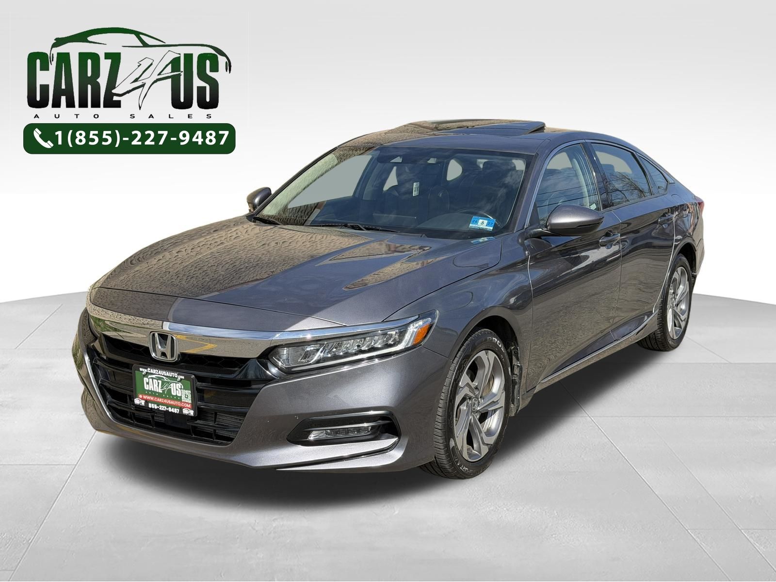 Gray 2020 Honda Accord Sedan Front-Wheel Drive Continuously Variable Transmission