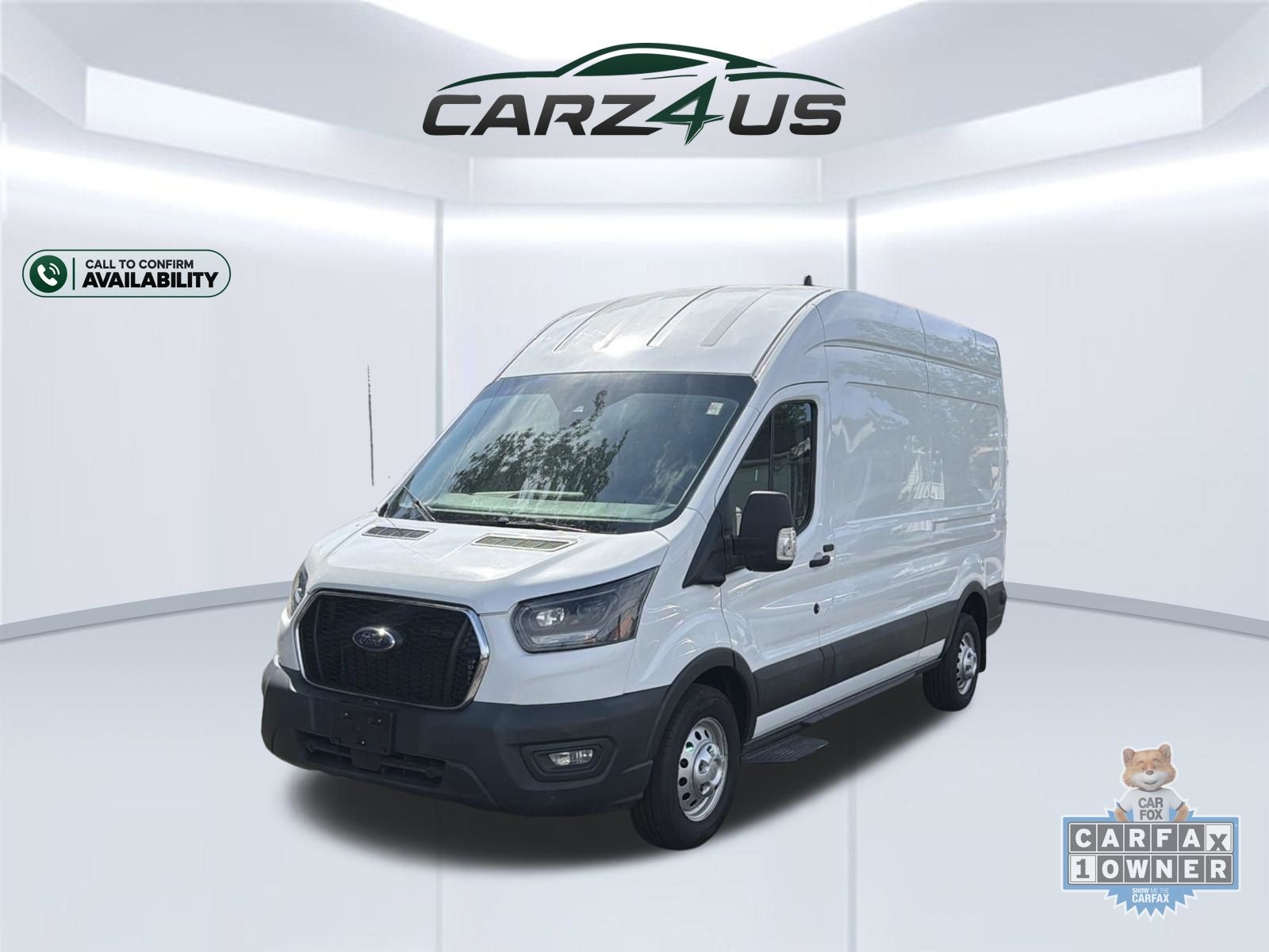 Oxford White 2023 Ford Transit Cargo Van All-Wheel Drive