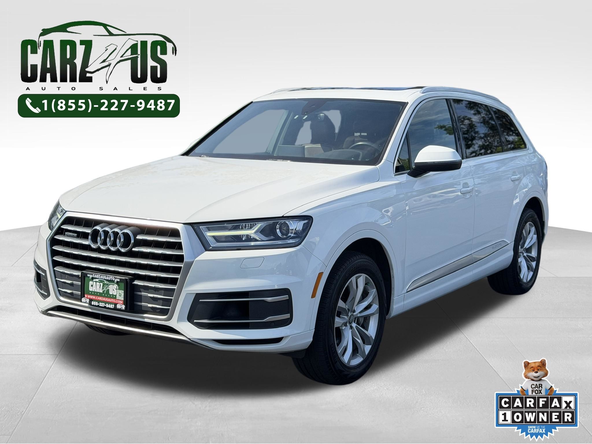 Carrara White 2019 Audi Q7 SUV / Crossover All-Wheel Drive 8-Speed Automatic
