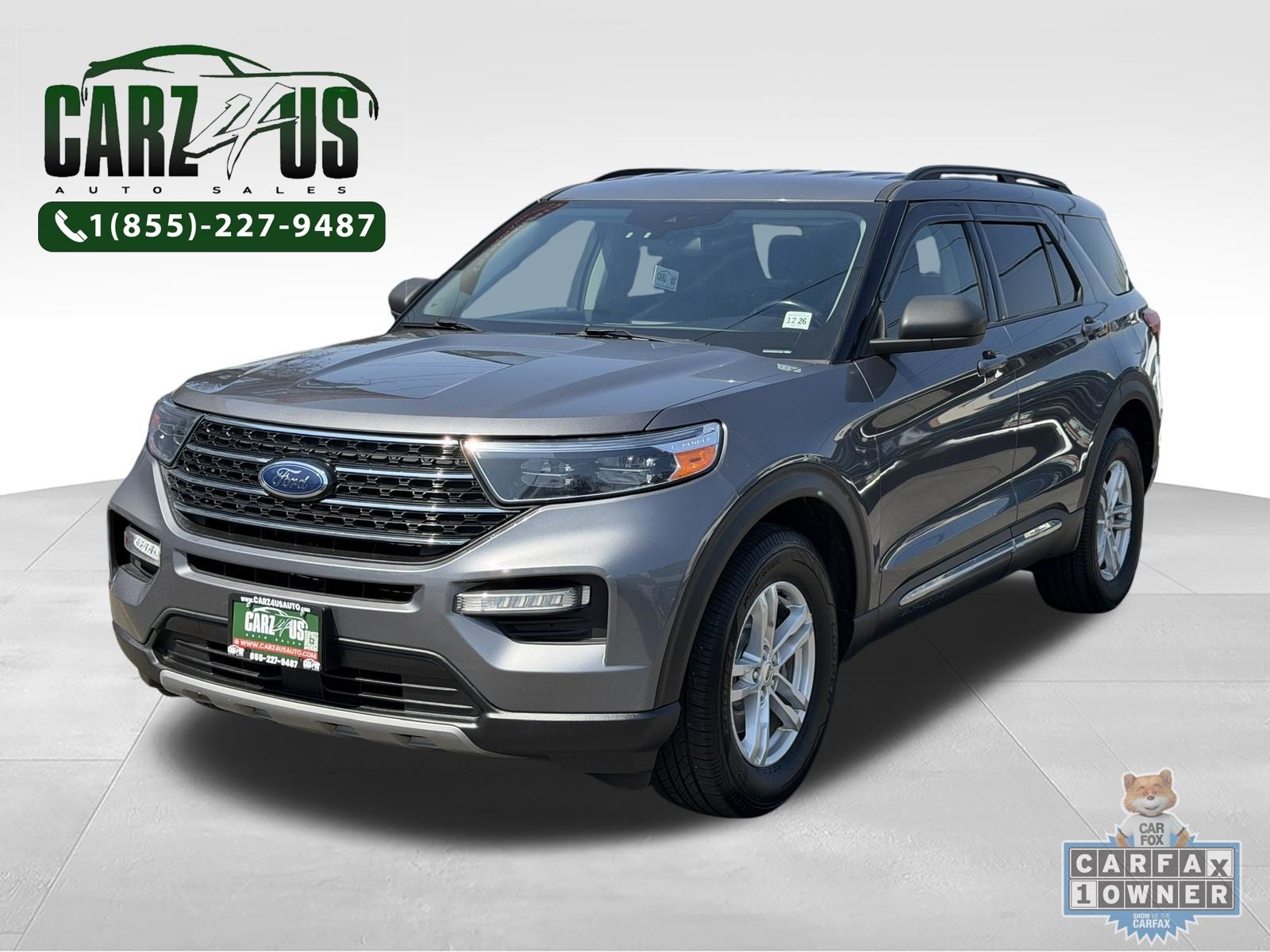 Gray Metallic 2021 Ford Explorer SUV / Crossover All-Wheel Drive Automatic