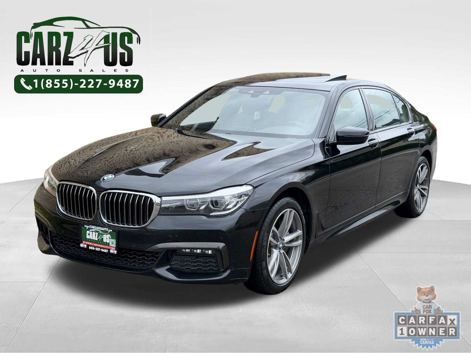 Black Sapphire Metallic 2019 BMW 7 Series Sedan All-Wheel Drive 8-Speed Automatic