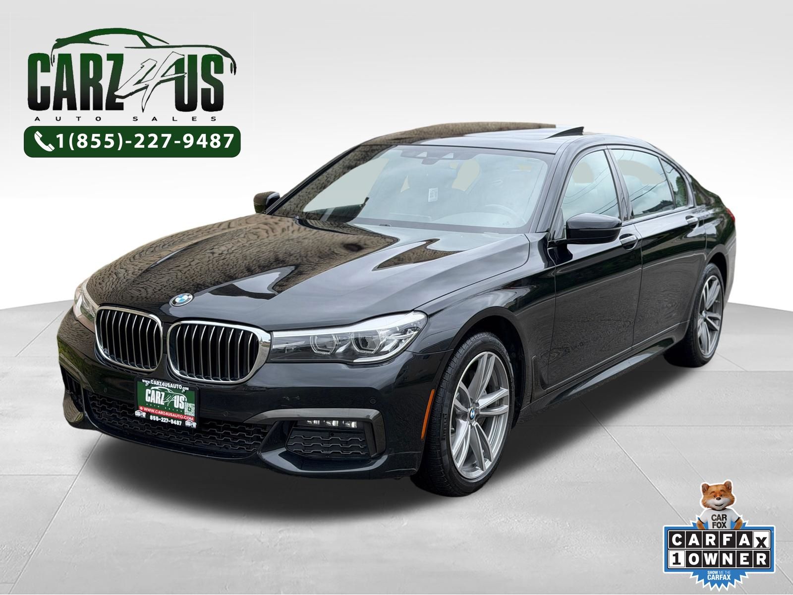 Black Sapphire Metallic 2019 BMW 7 Series Sedan All-Wheel Drive 8-Speed Automatic