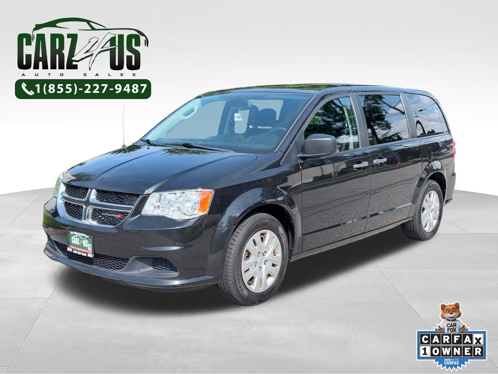 Brilliant Black Crystal Pearlcoat 2019 Dodge Grand Caravan Minivan Front-Wheel Drive 6-Speed Automatic