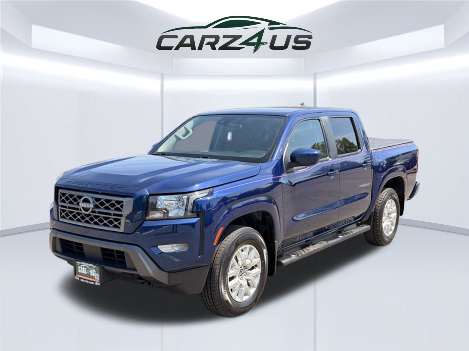 Deep Blue Pearl 2023 Nissan Frontier Pickup Truck Four-Wheel Drive 9-Speed Automatic