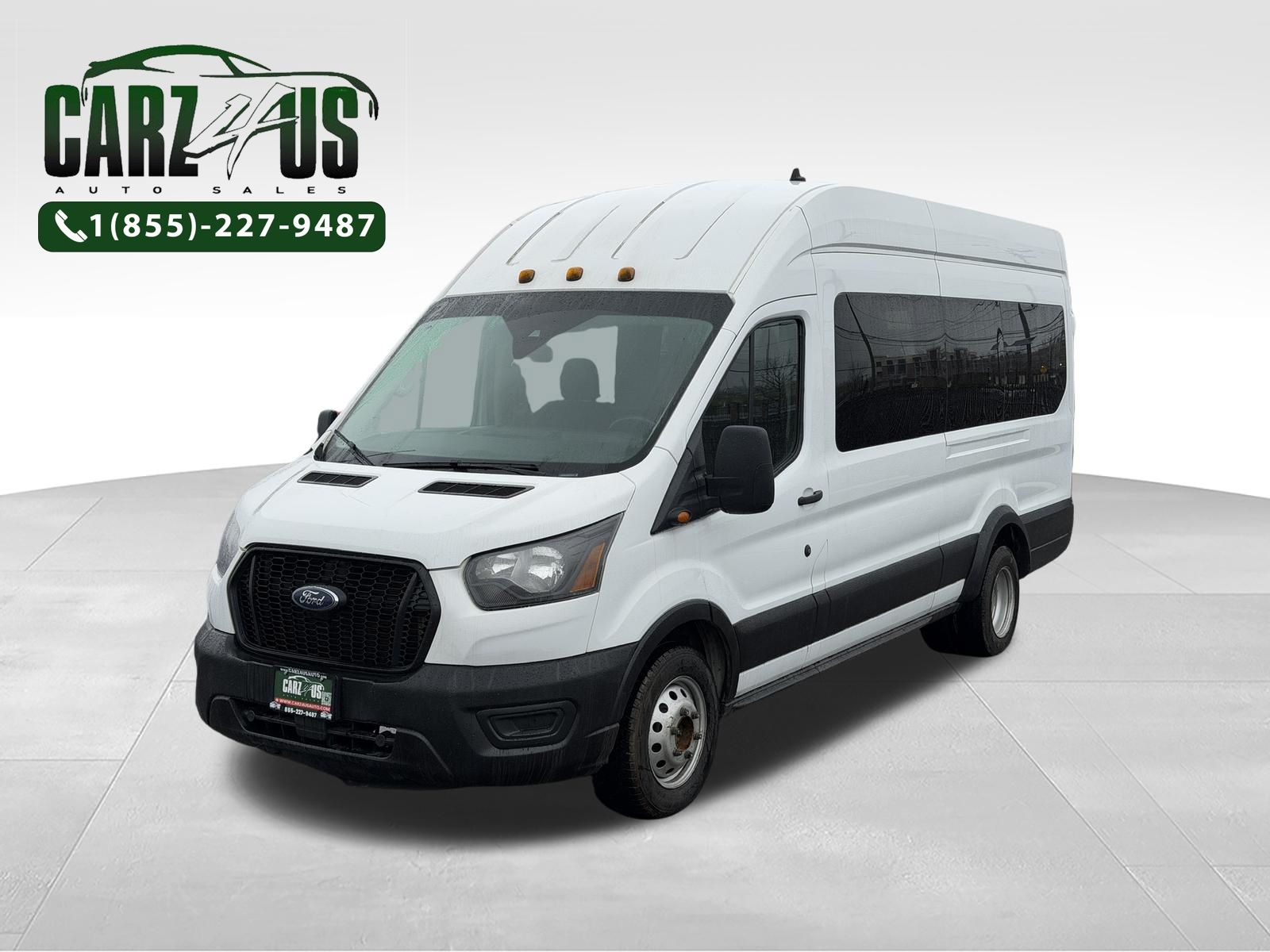 Oxford White 2023 Ford Transit Passenger Van Rear-Wheel Drive
