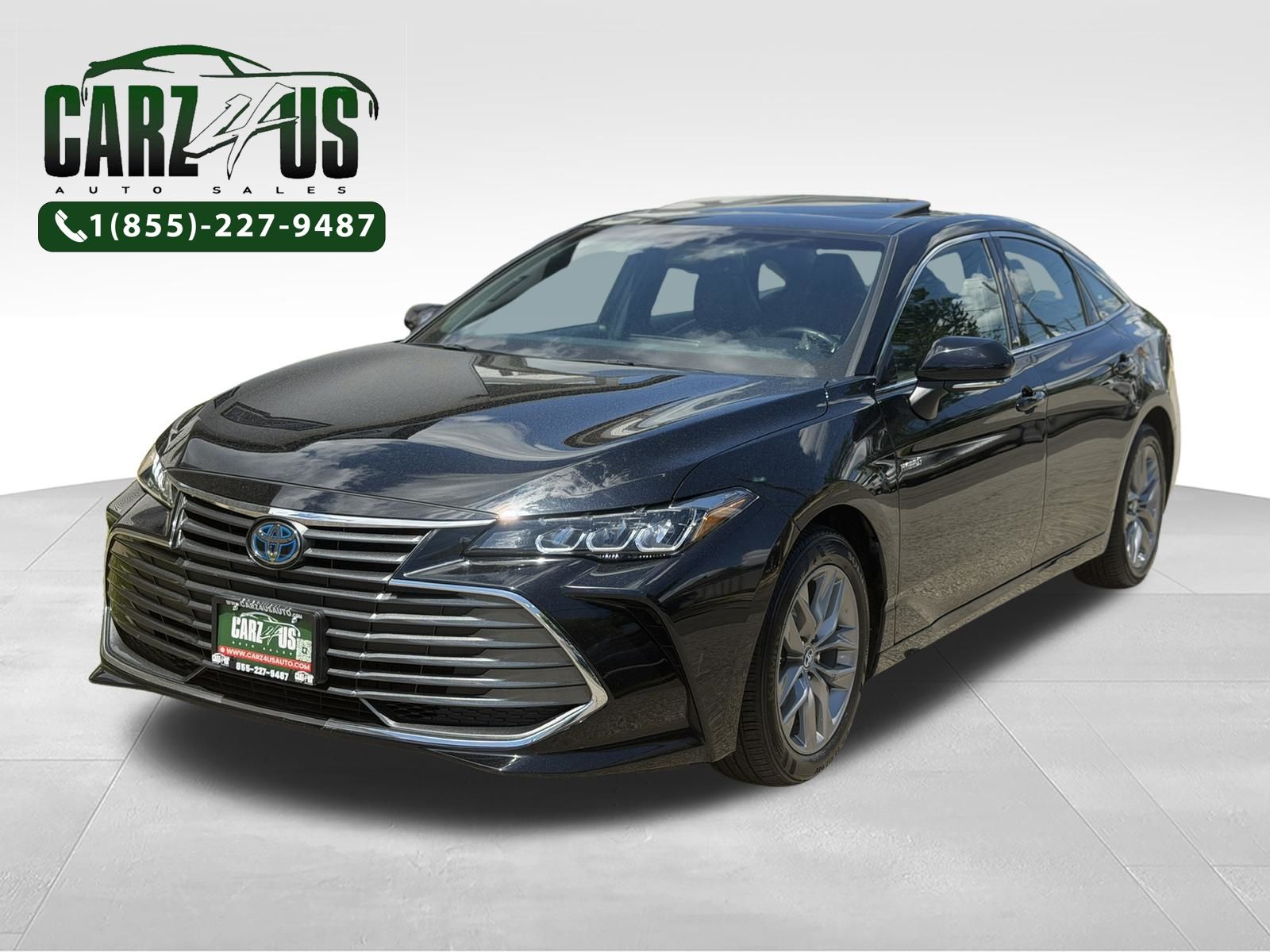 Midnight Black Metallic 2019 Toyota Avalon Hybrid Sedan Front-Wheel Drive Continuously Variable Transmission