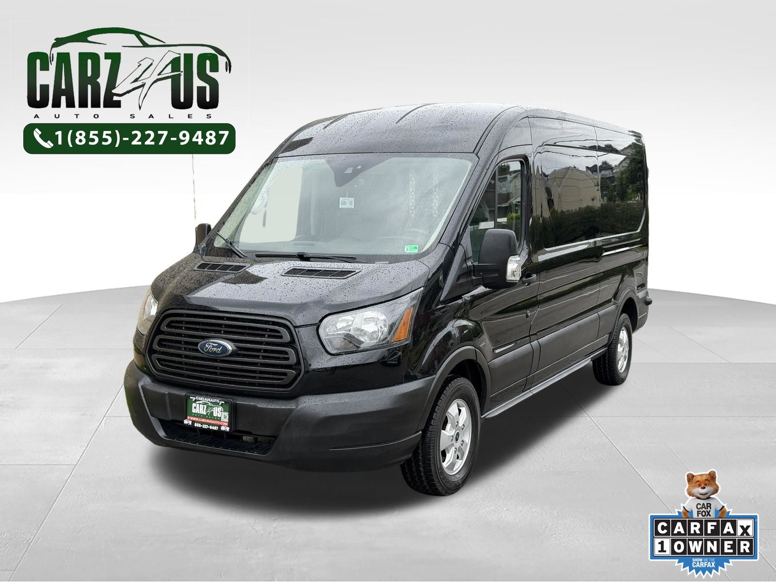 Shadow Black 2018 Ford Transit Cargo Van Rear-Wheel Drive 6-Speed Automatic Overdrive