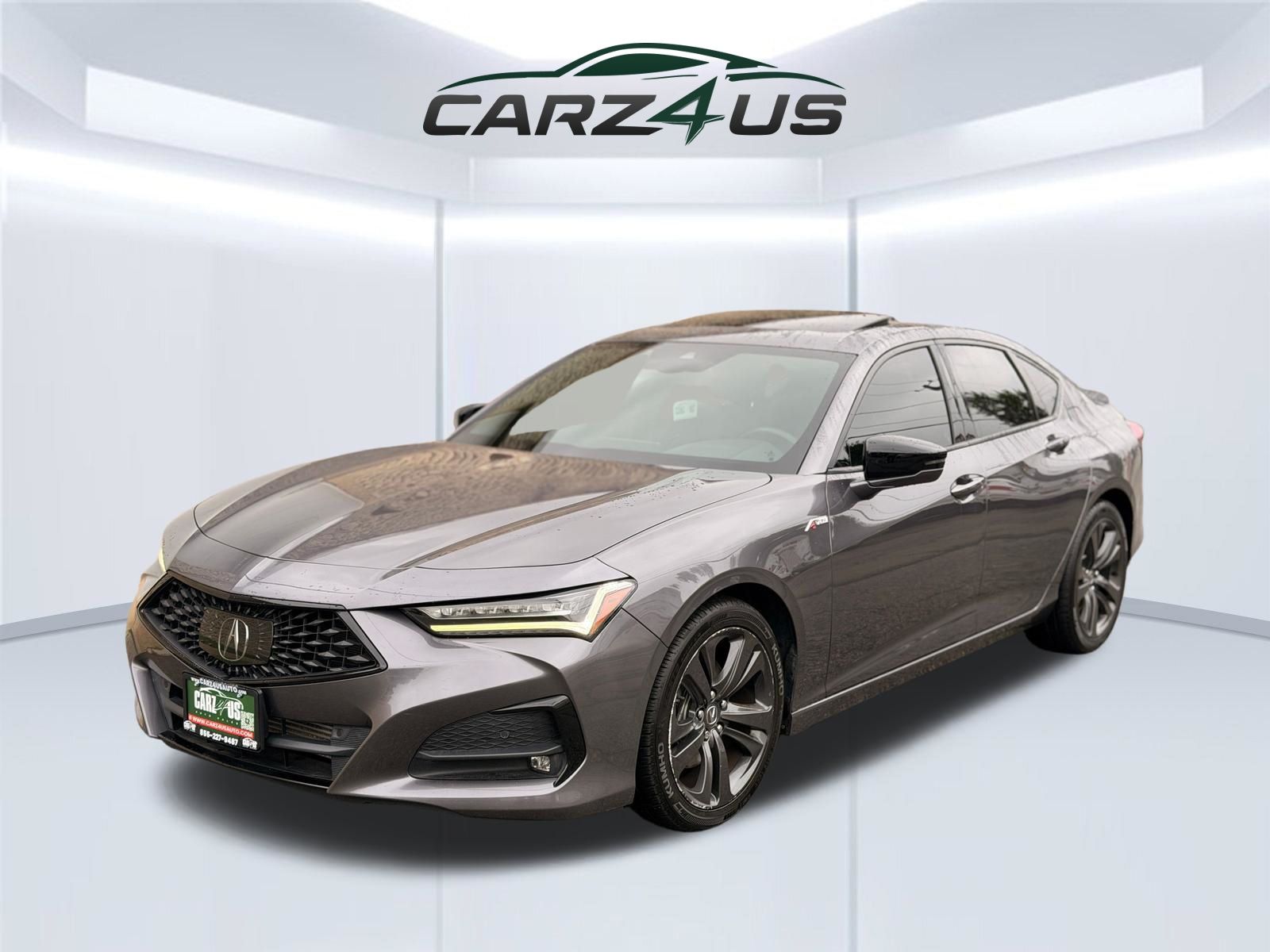 Gray 2021 Acura TLX Sedan All-Wheel Drive Automatic