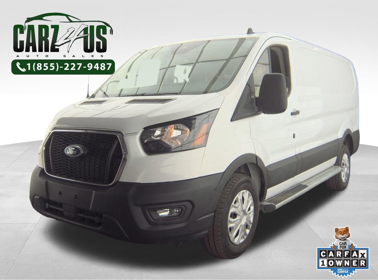 Oxford White 2025 Ford Transit Cargo Van Rear-Wheel Drive