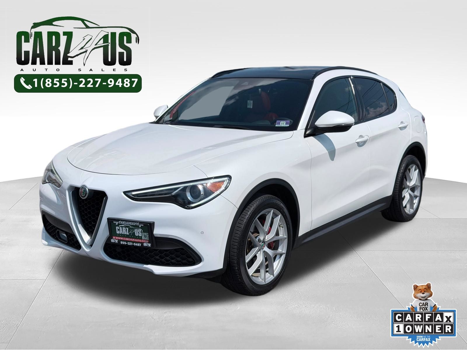Trofeo White Tri-Coat 2019 Alfa Romeo Stelvio SUV / Crossover All-Wheel Drive 8-Speed Automatic
