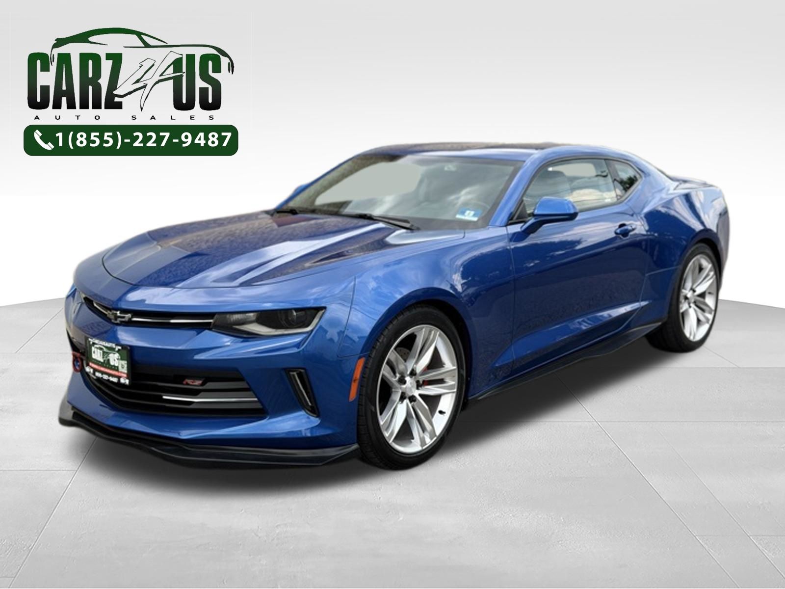 Hyper Blue Metallic 2016 Chevrolet Camaro Coupe Rear-Wheel Drive 6-Speed Manual