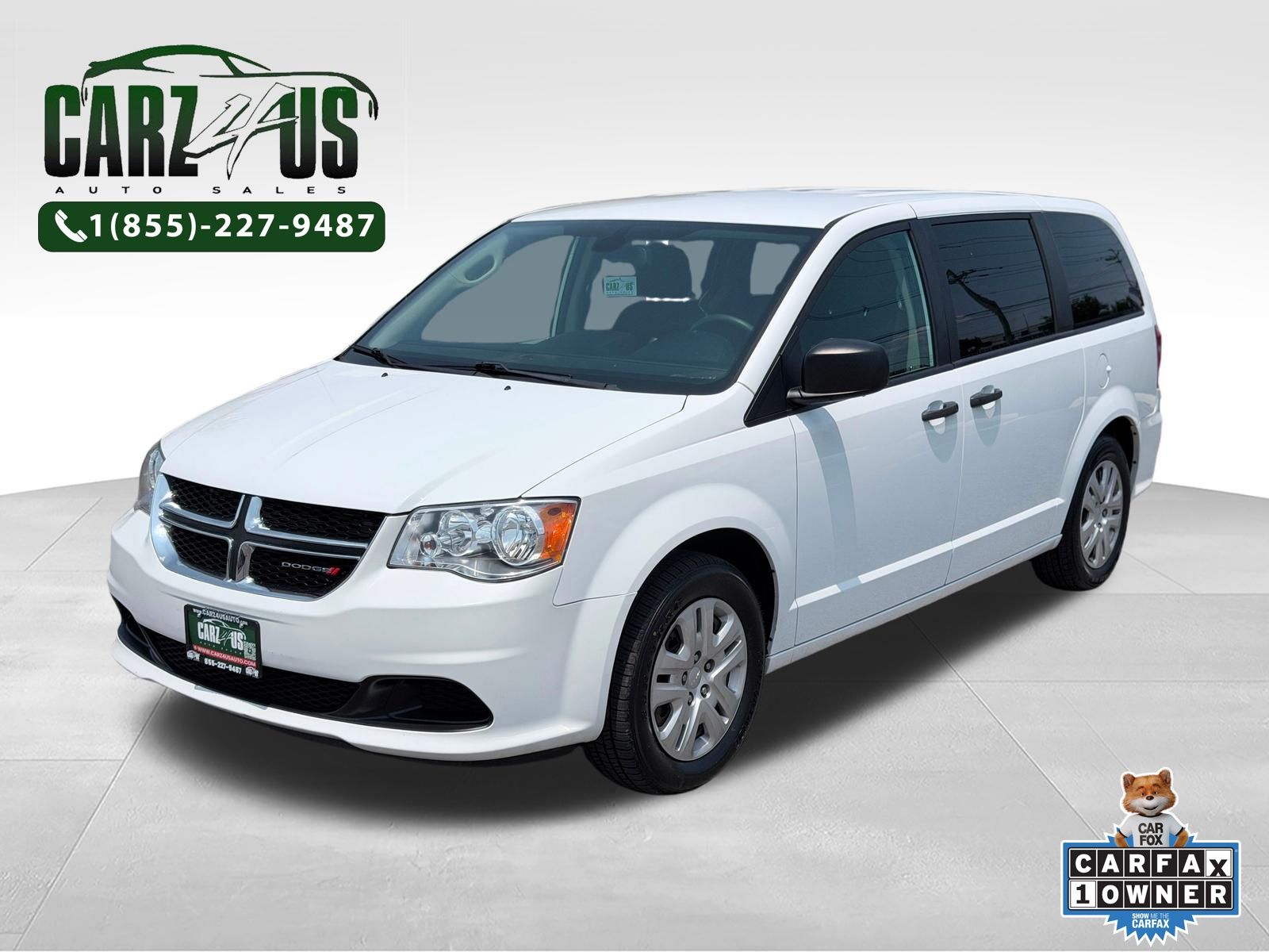 White Knuckle Clearcoat 2019 Dodge Grand Caravan Minivan Front-Wheel Drive 6-Speed Automatic