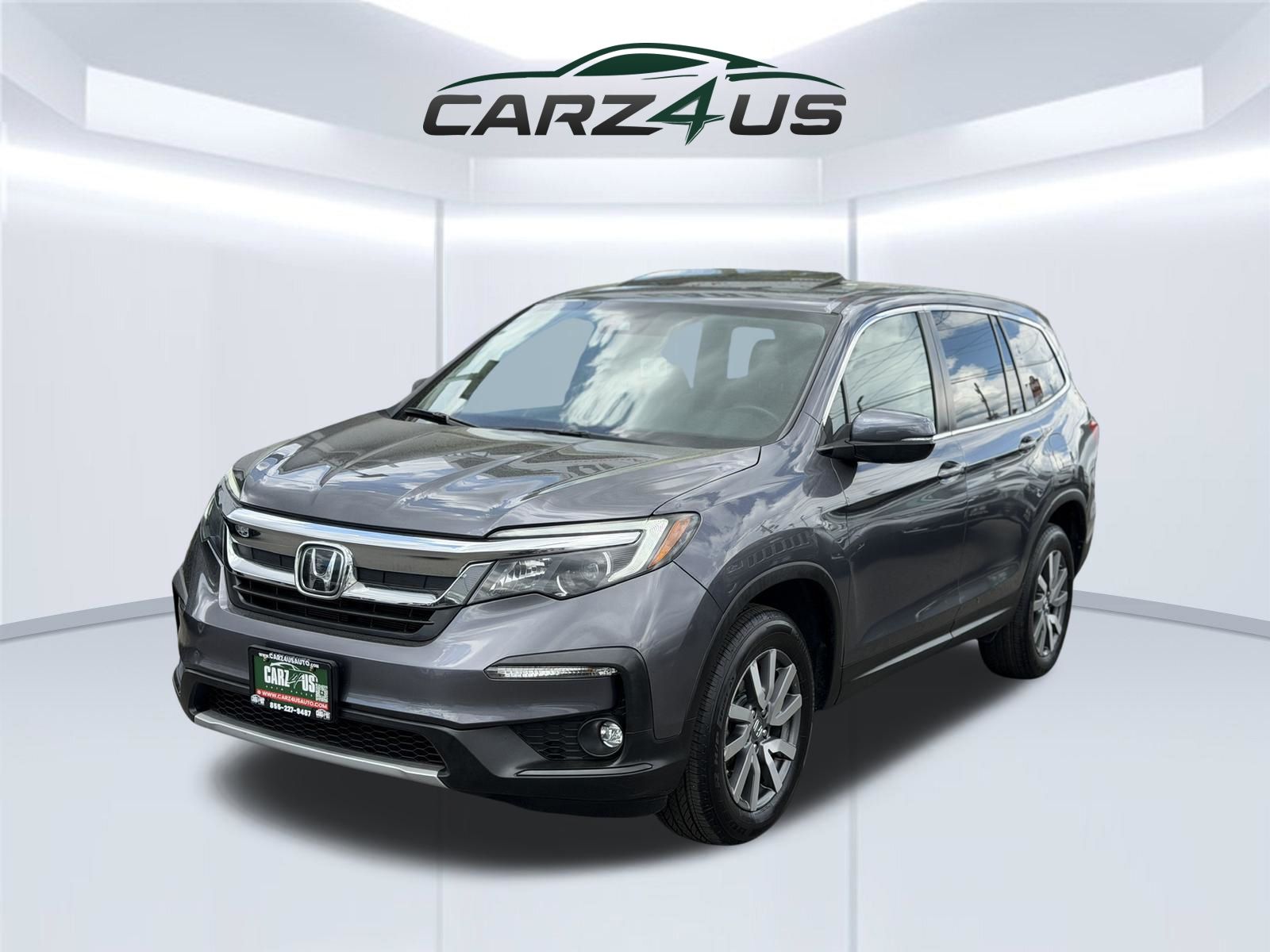 Gray (Modern Steel Metallic) 2021 Honda Pilot SUV / Crossover All-Wheel Drive 9-Speed Automatic