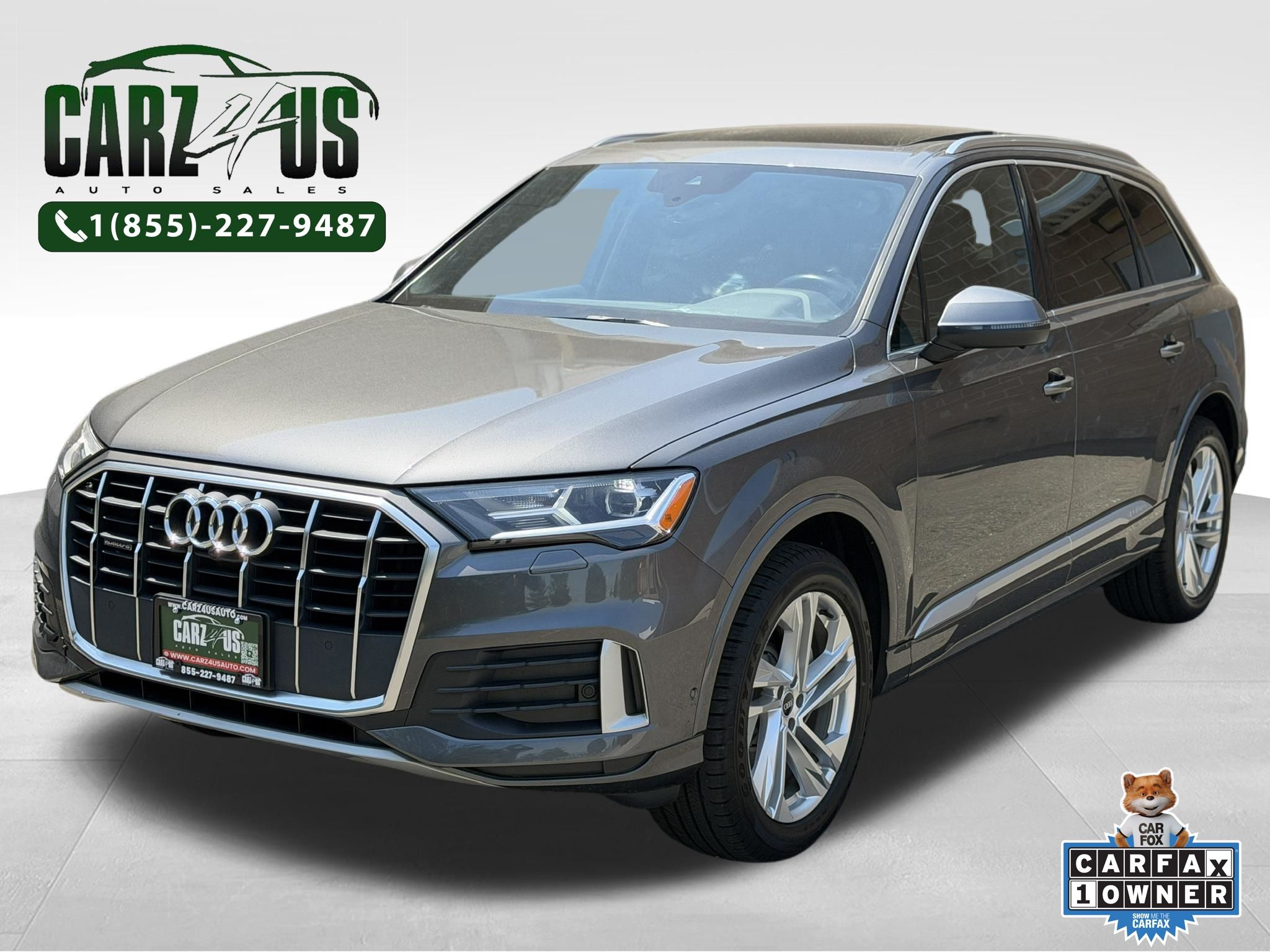 Gray Metallic 2021 Audi Q7 SUV / Crossover All-Wheel Drive 8-Speed Automatic