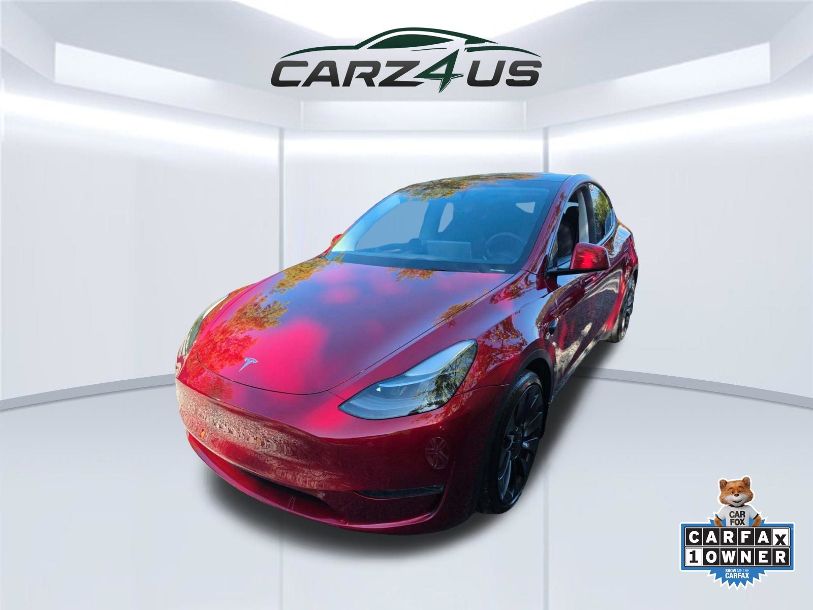 Red 2024 Tesla Model Y SUV / Crossover All-Wheel Drive 1-Speed Automatic