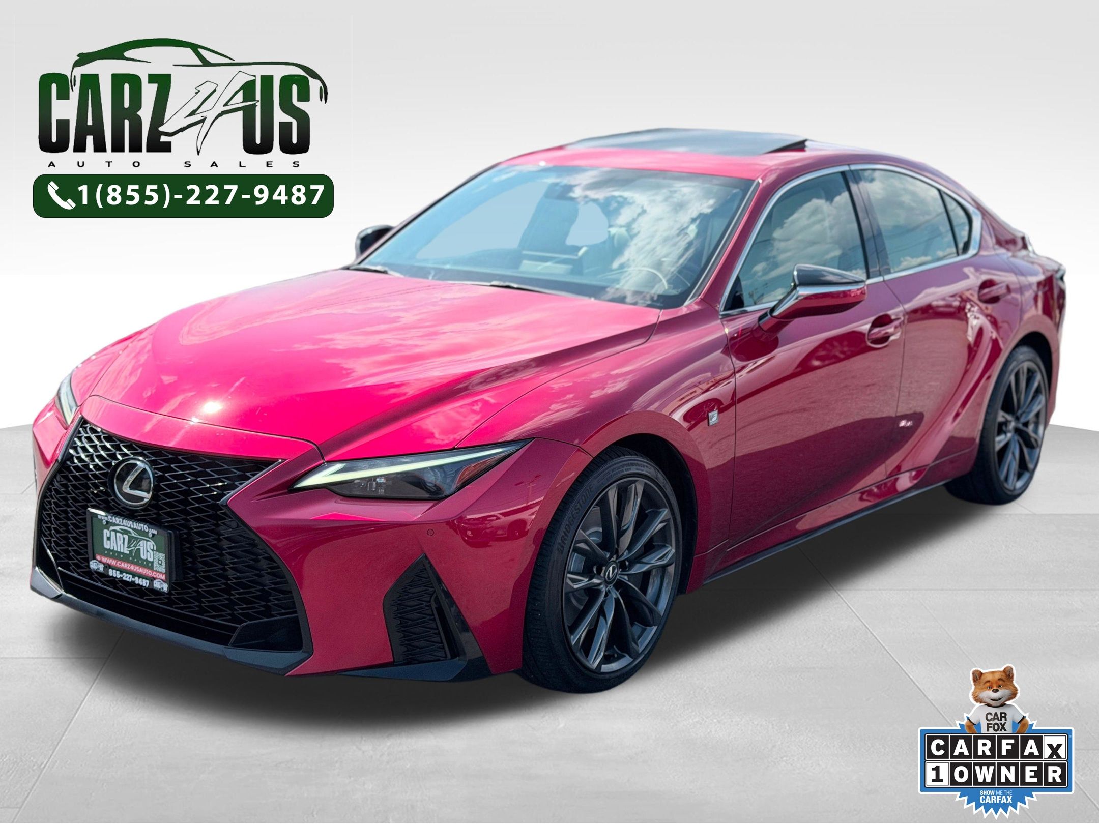 Infrared 2023 Lexus IS Sedan All-Wheel Drive 6-Speed Automatic