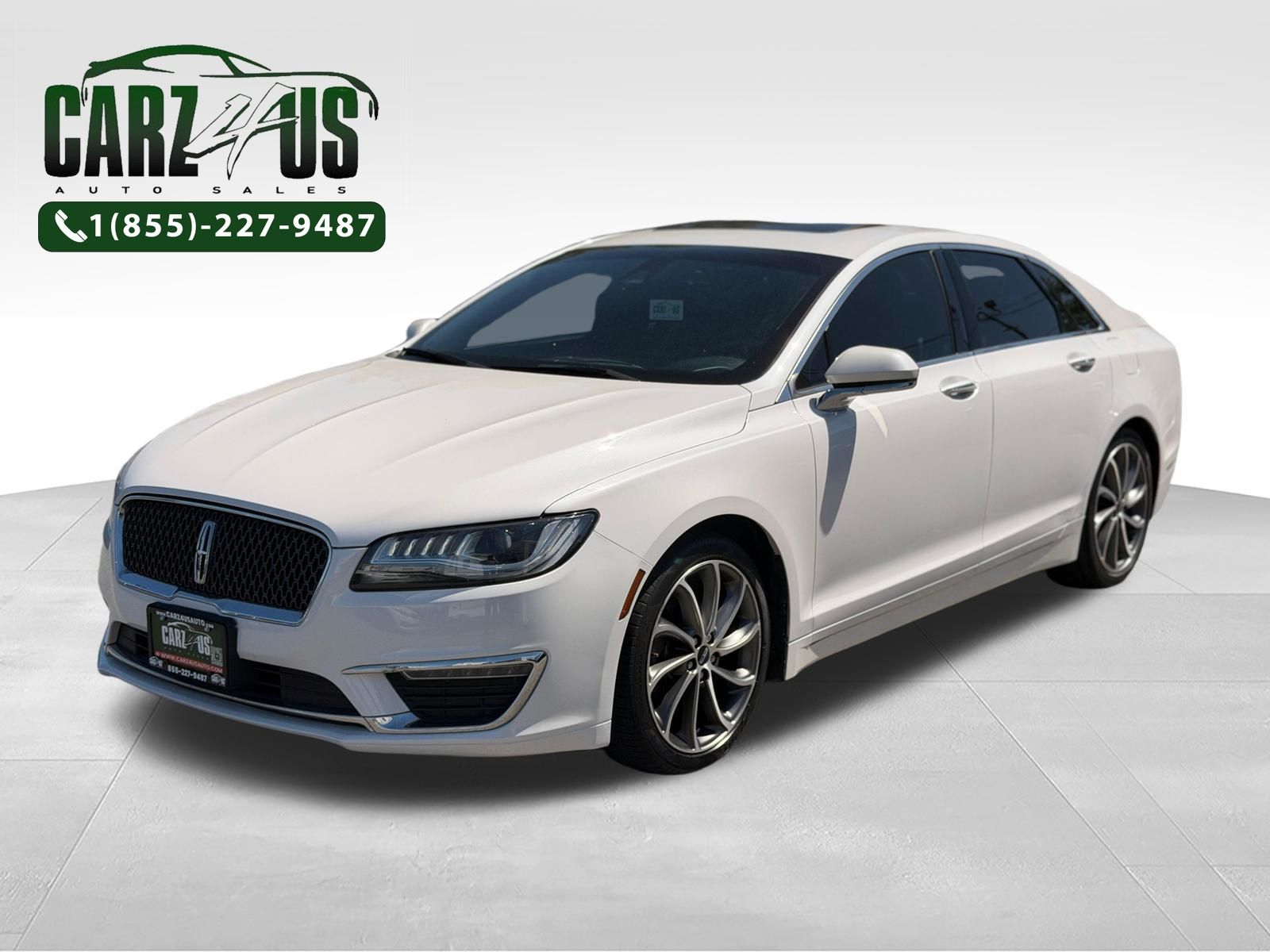 White Platinum Clearcoat Metallic 2019 Lincoln MKZ Sedan All-Wheel Drive 6-Speed Automatic