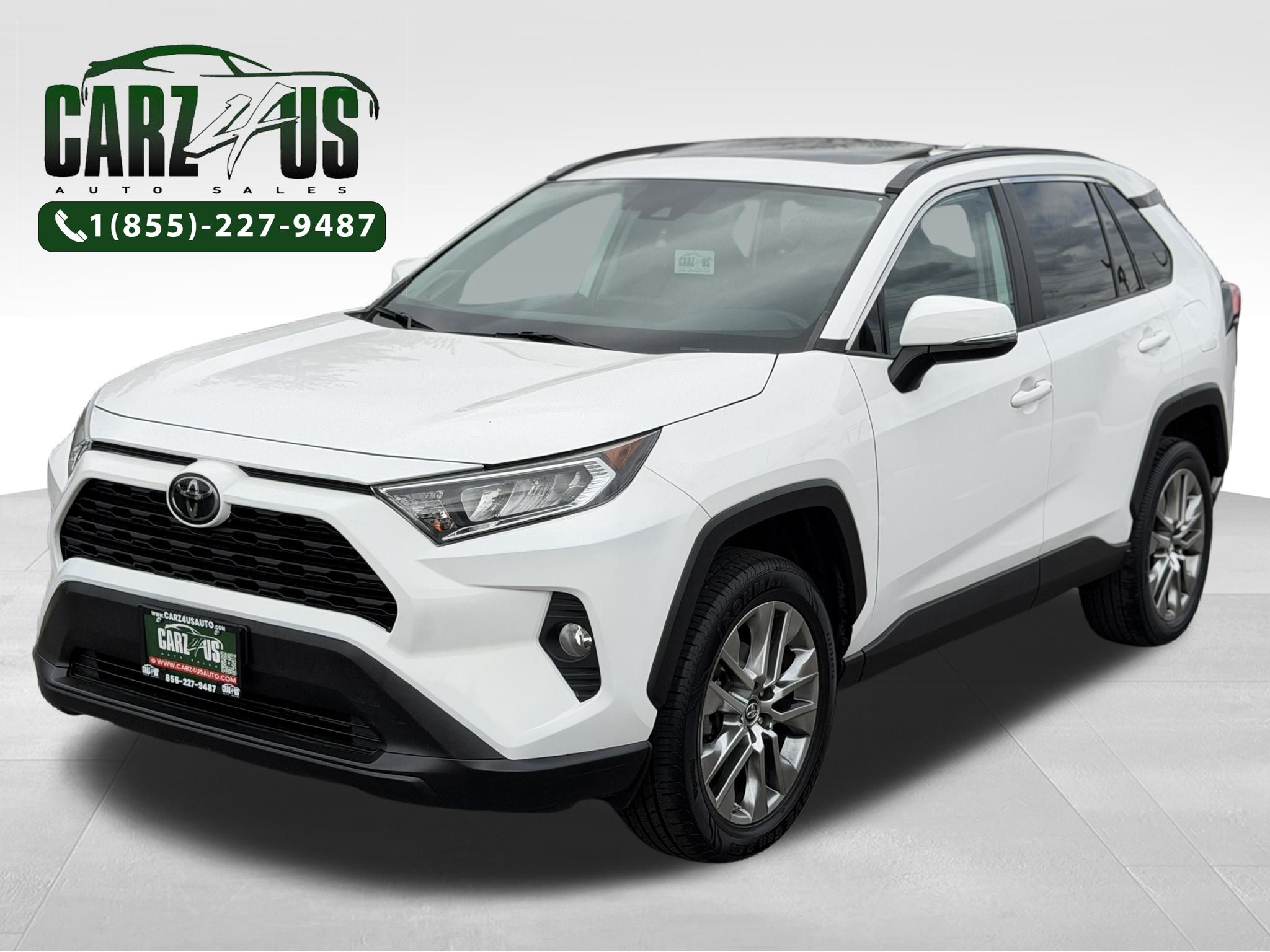 White 2019 Toyota RAV4 XLE Premium AWD SUV / Crossover All-Wheel Drive Automatic