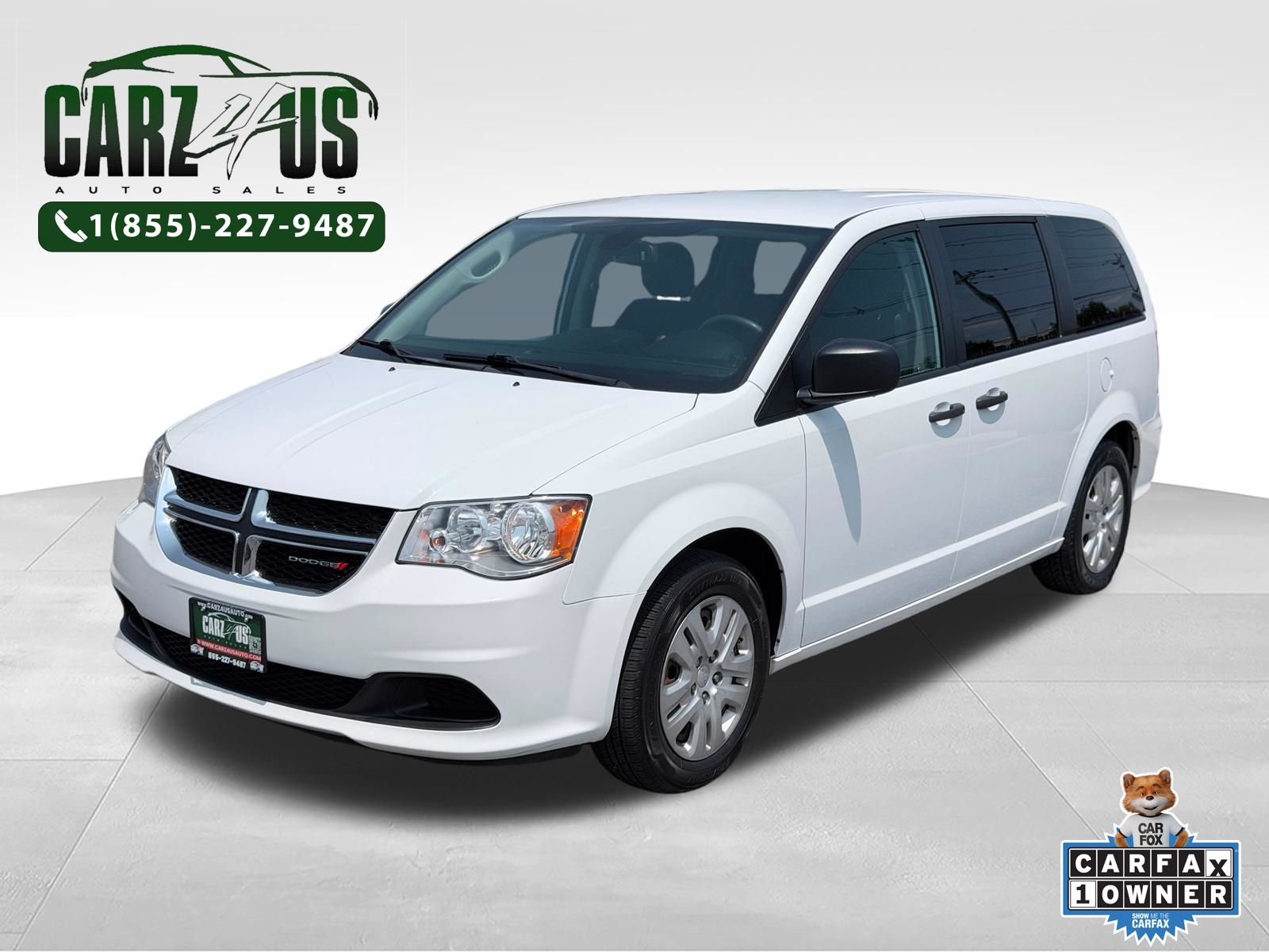 White Knuckle Clearcoat 2019 Dodge Grand Caravan Minivan Front-Wheel Drive 6-Speed Automatic