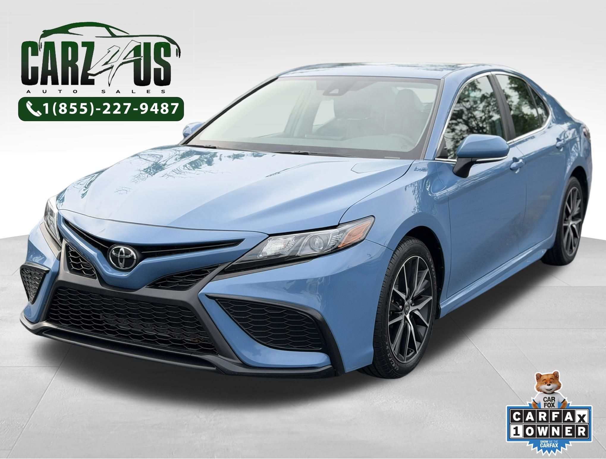 Blue 2024 Toyota Camry Sedan Front-Wheel Drive 8-Speed Automatic