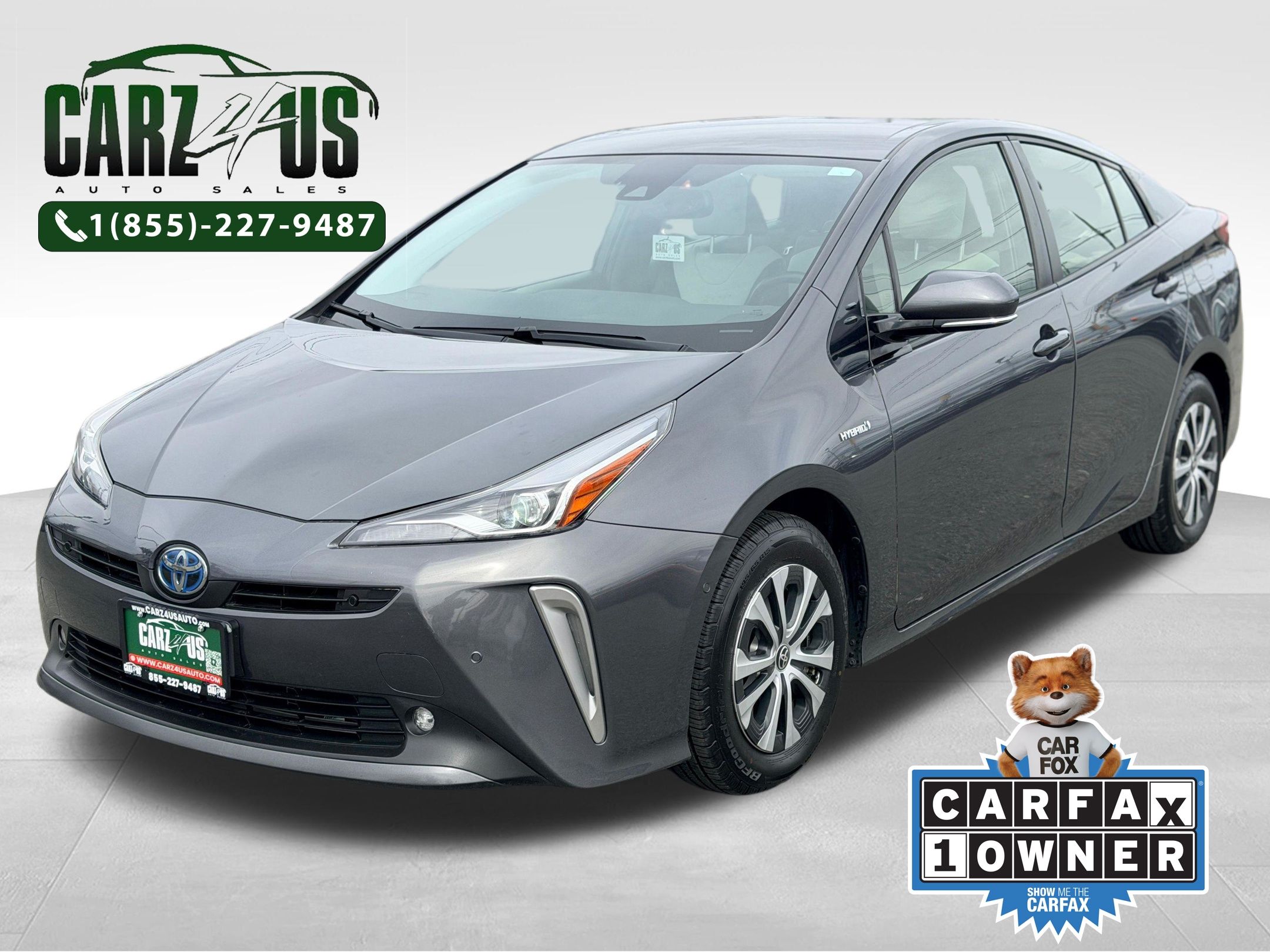 Gray 2019 Toyota Prius LE AWD-e Hatchback All-Wheel Drive Continuously Variable Transmission
