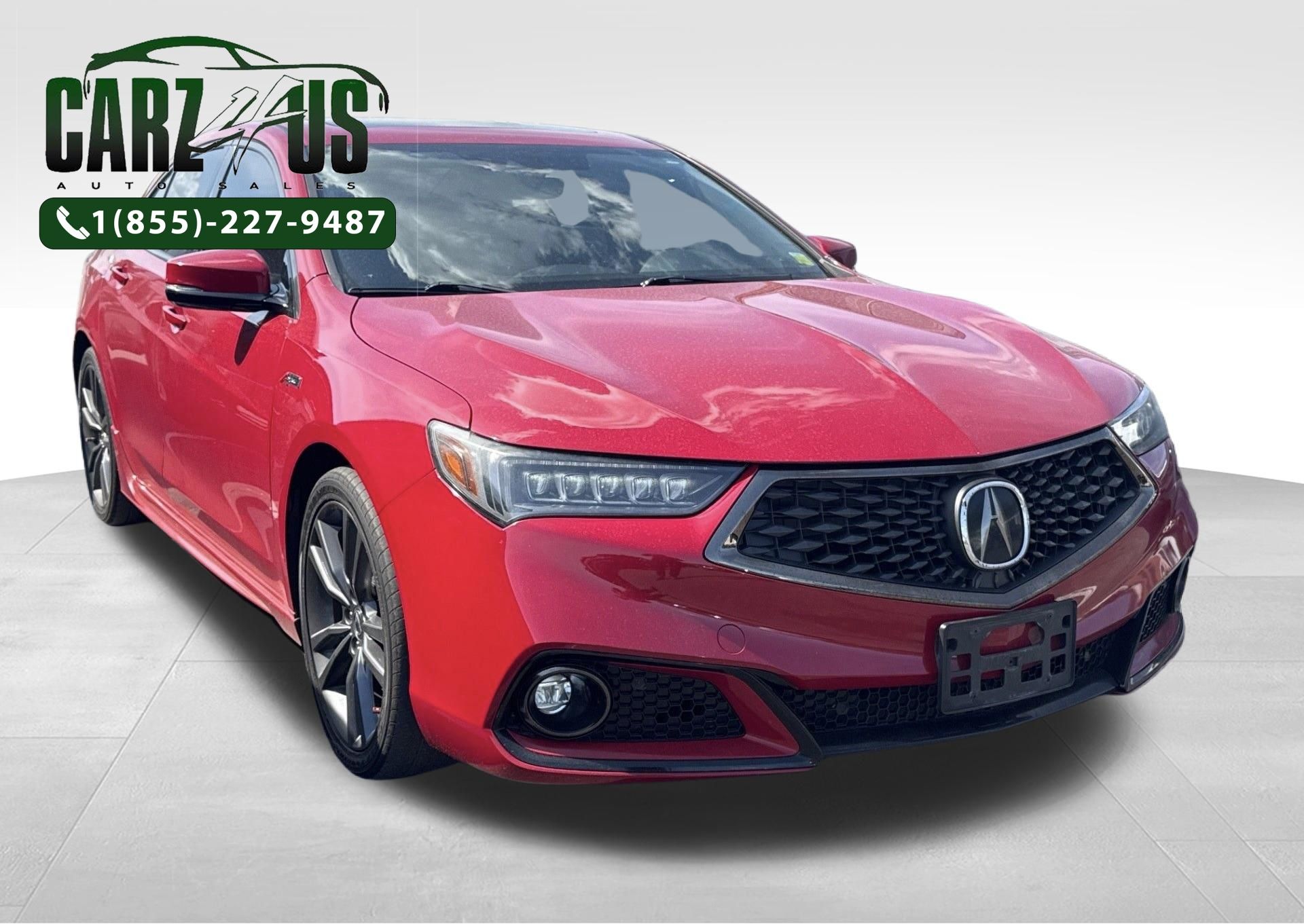 Red 2019 Acura TLX A-Spec FWD with Technology Package Sedan Front-Wheel Drive 8-Speed Dual Clutch