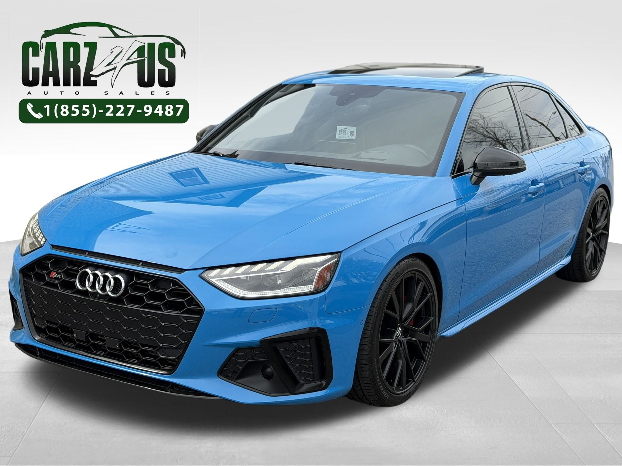 Blue 2020 Audi S4 3.0T quattro Prestige Sedan AWD Sedan All-Wheel Drive 8-Speed Automatic
