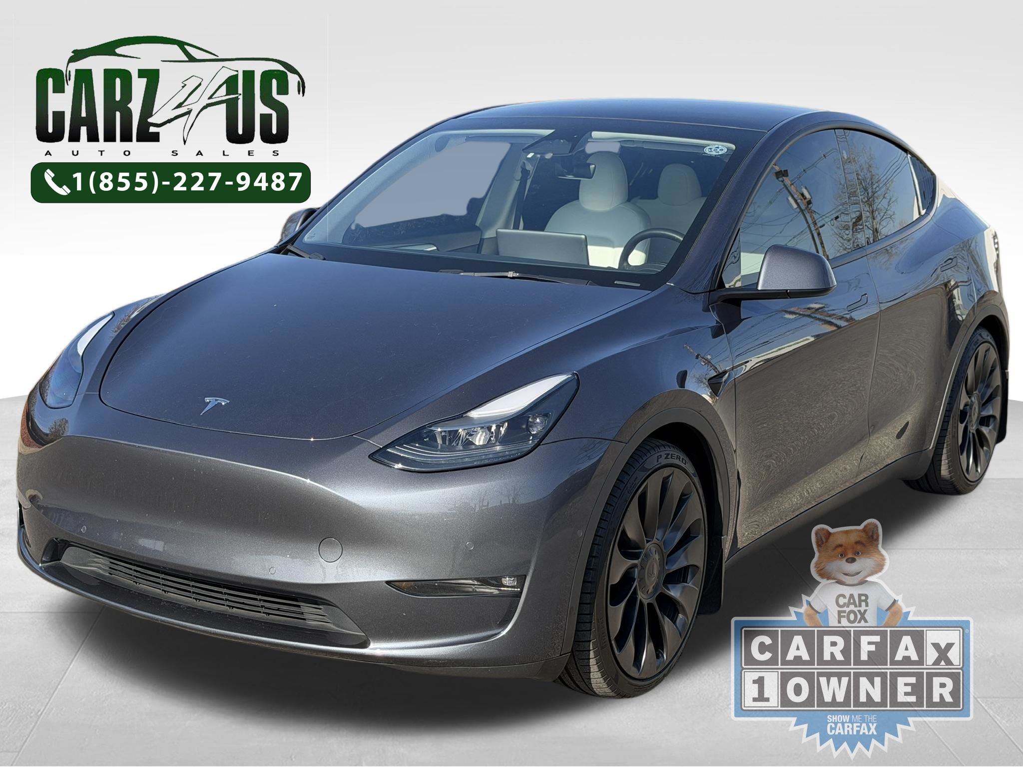 Gray 2023 Tesla Model Y Performance AWD SUV / Crossover All-Wheel Drive 1-Speed Automatic