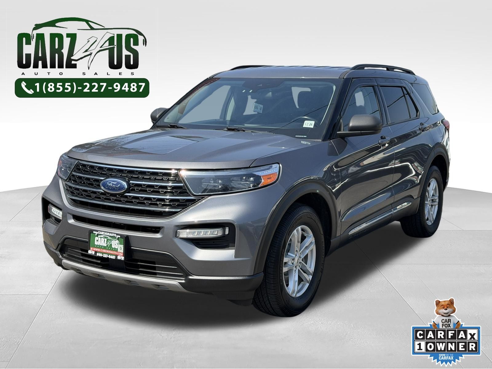 Gray Metallic 2021 Ford Explorer SUV / Crossover All-Wheel Drive Automatic