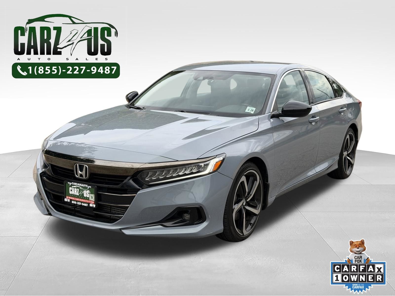 Gray 2022 Honda Accord Sedan Front-Wheel Drive Continuously Variable Transmission