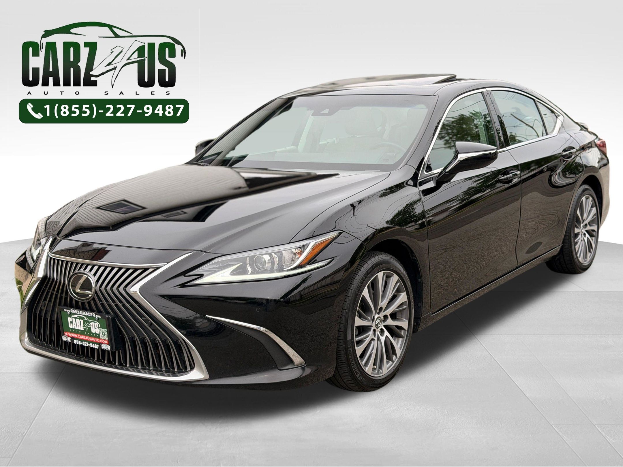 Black (Obsidian) 2021 Lexus ES Sedan All-Wheel Drive 8-Speed Automatic