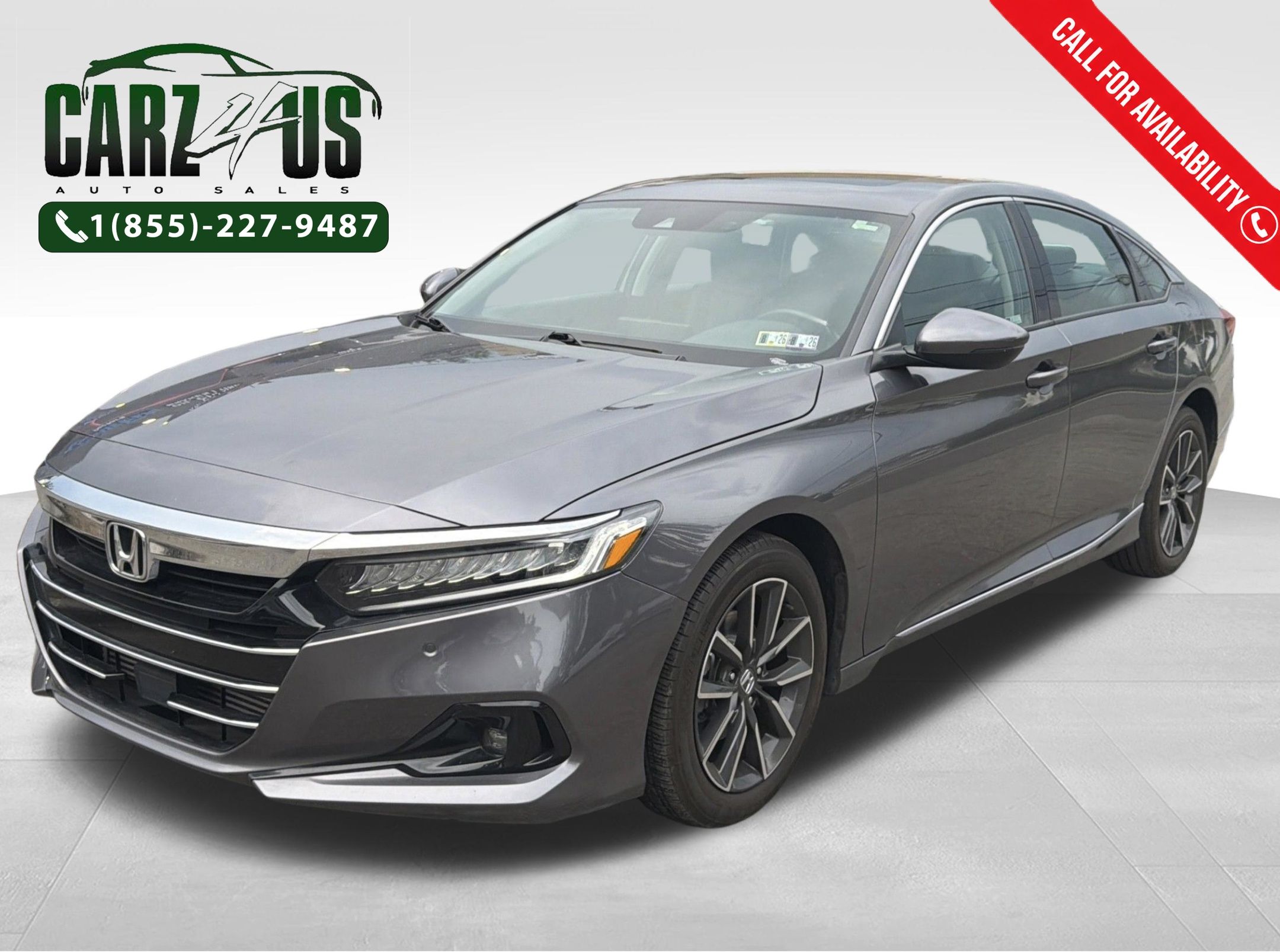 Gray 2021 Honda Accord Sedan Front-Wheel Drive Continuously Variable Transmission