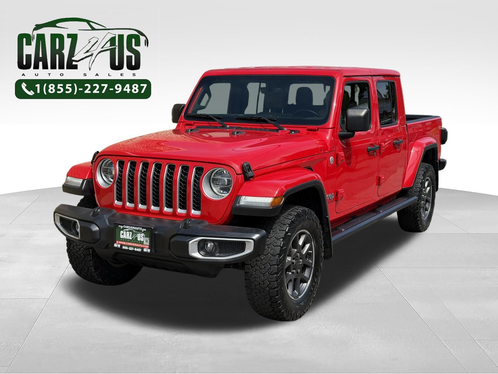 Firecracker Red Clearcoat 2020 Jeep Gladiator Pickup Truck Four-Wheel Drive 8-Speed Automatic