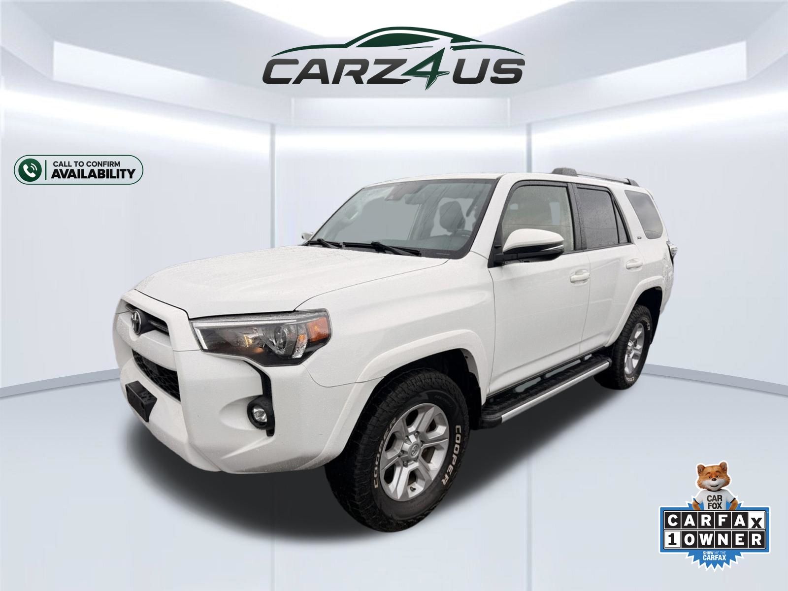 Super White 2021 Toyota 4Runner SUV / Crossover Four-Wheel Drive 5-Speed Automatic Overdrive