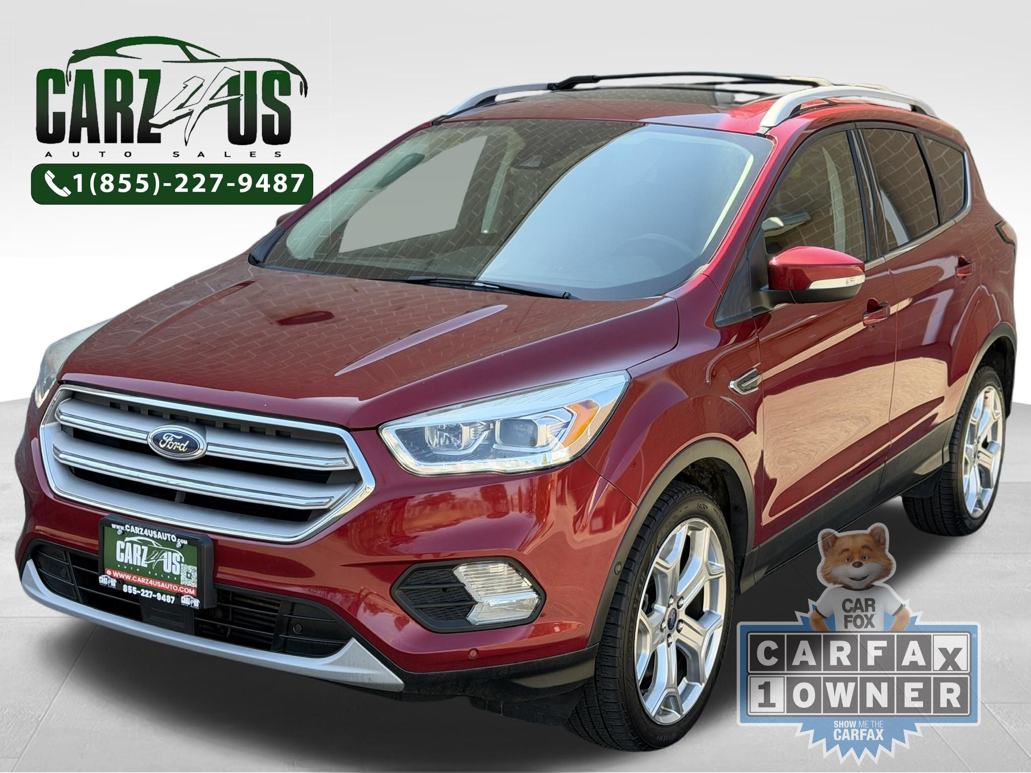 Ruby Red 2018 Ford Escape Titanium AWD SUV / Crossover All-Wheel Drive 6-Speed Automatic