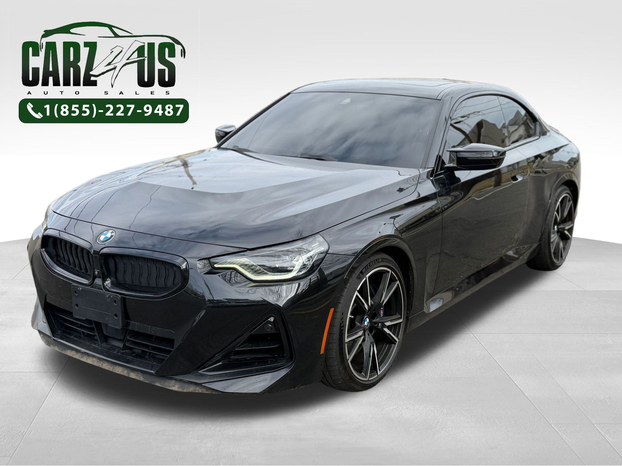 Black Sapphire Metallic 2022 BMW 2 Series M240i xDrive Coupe AWD Coupe All-Wheel Drive 8-Speed Automatic