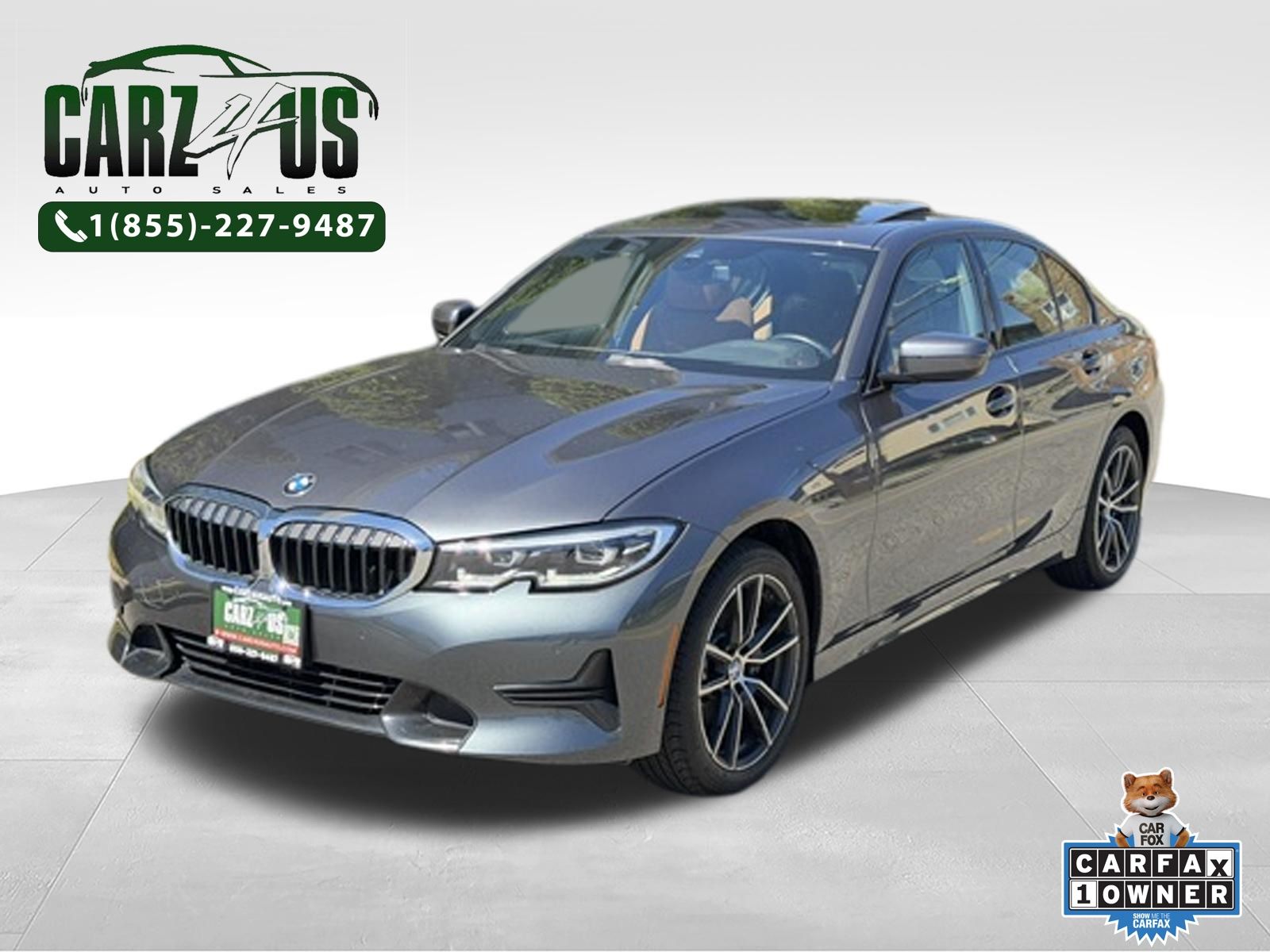 Gray (Mineral Grey Metallic) 2022 BMW 3 Series Sedan All-Wheel Drive 8-Speed Automatic