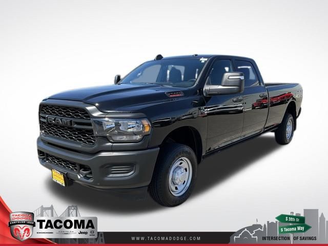 Diamond Black Crystal Pearlcoat 2024 RAM 2500 Tradesman Crew Cab LB 4WD Pickup Truck Four-Wheel Drive 6-Speed Automatic
