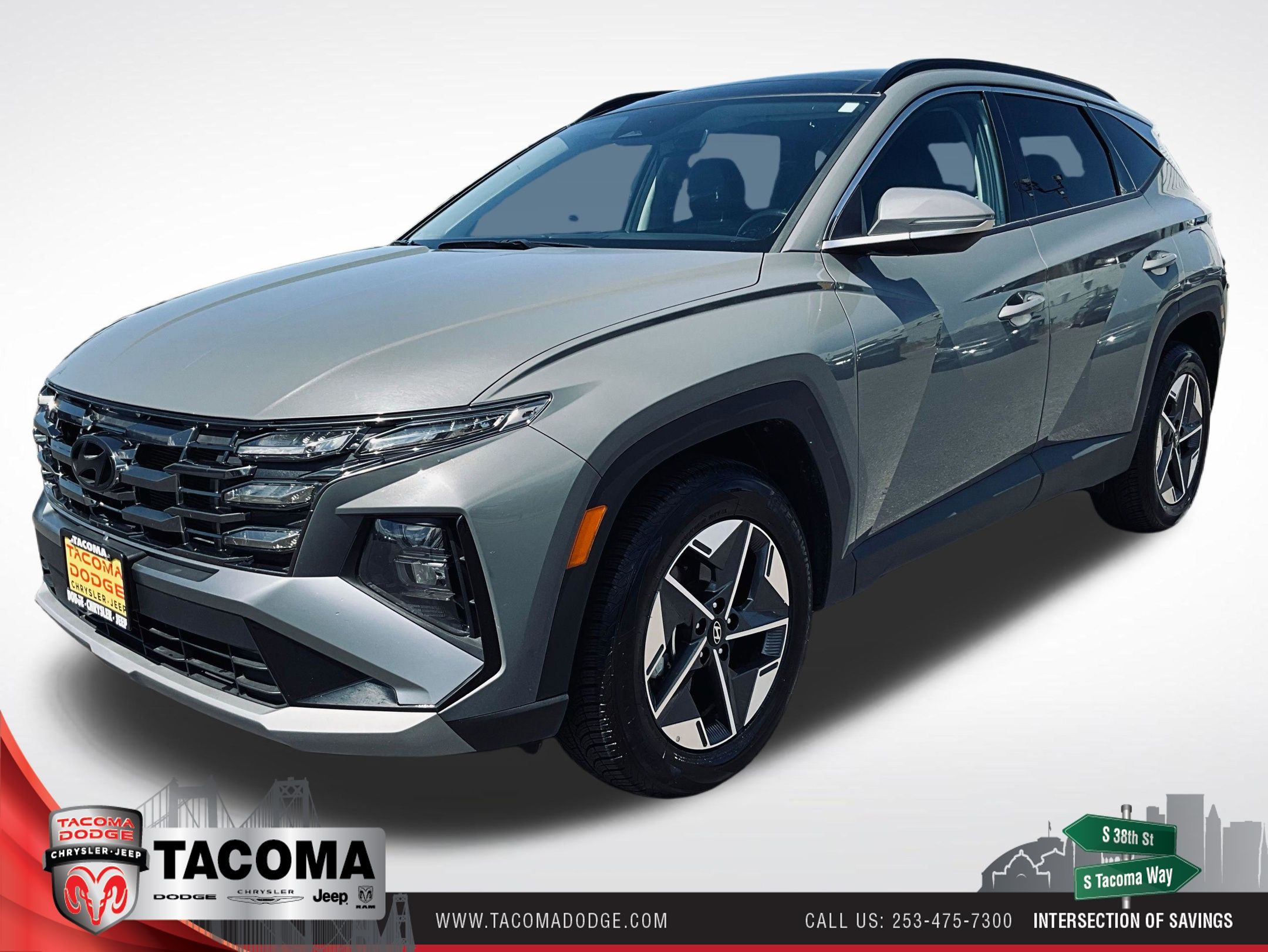 Hampton Gray 2025 Hyundai Tucson SUV / Crossover All-Wheel Drive 8-Speed Automatic