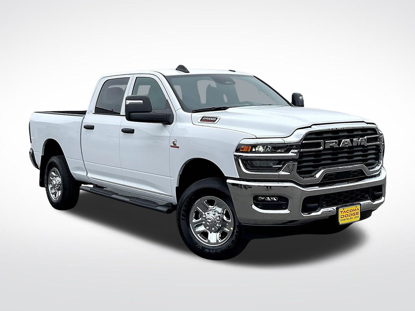 Bright White Clearcoat 2025 RAM 2500 Tradesman Crew Cab 4WD Pickup Truck Four-Wheel Drive 8-Speed Automatic
