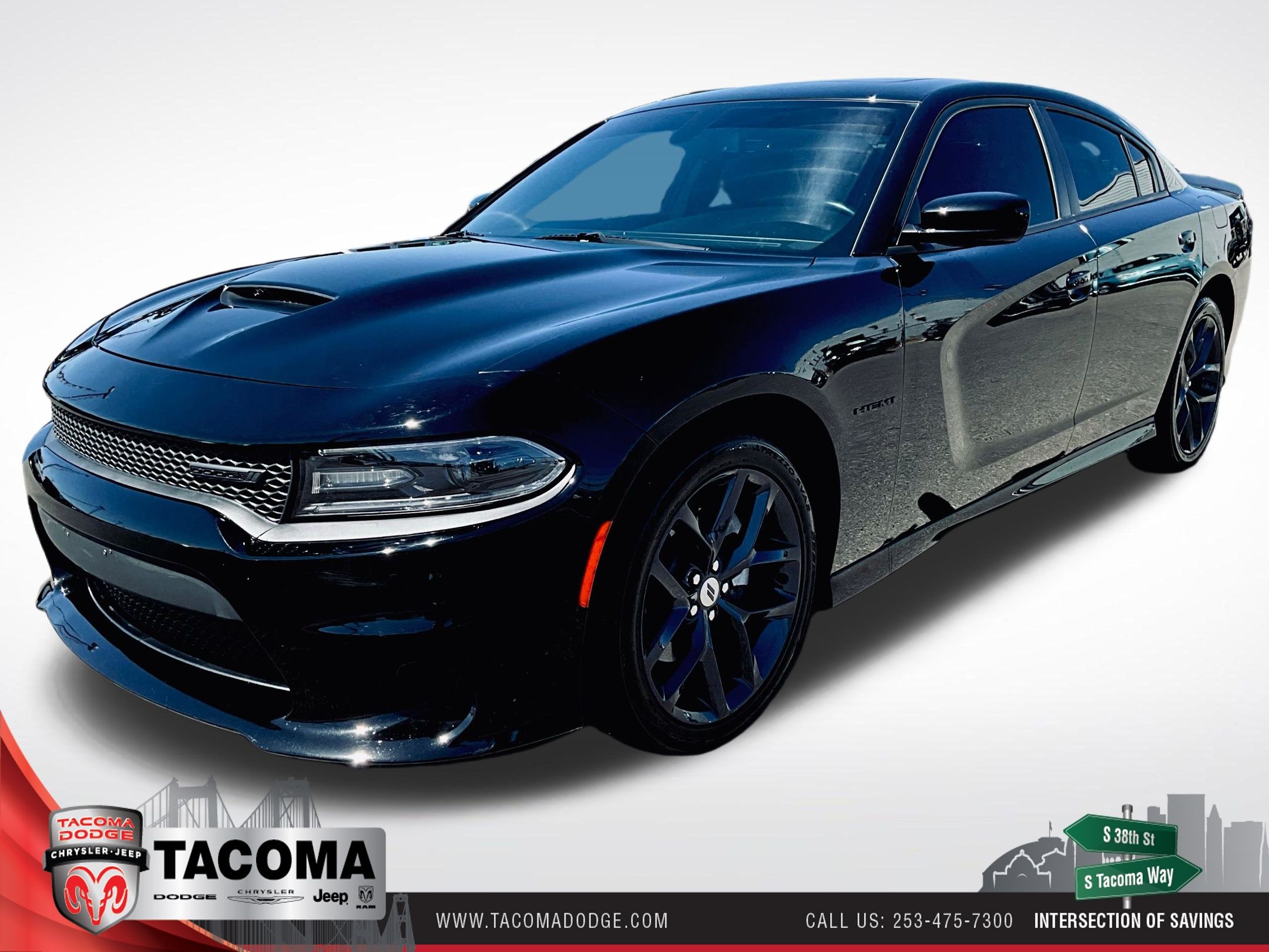 Pitch Black Clearcoat 2021 Dodge Charger Sedan Rear-Wheel Drive 8-Speed Automatic