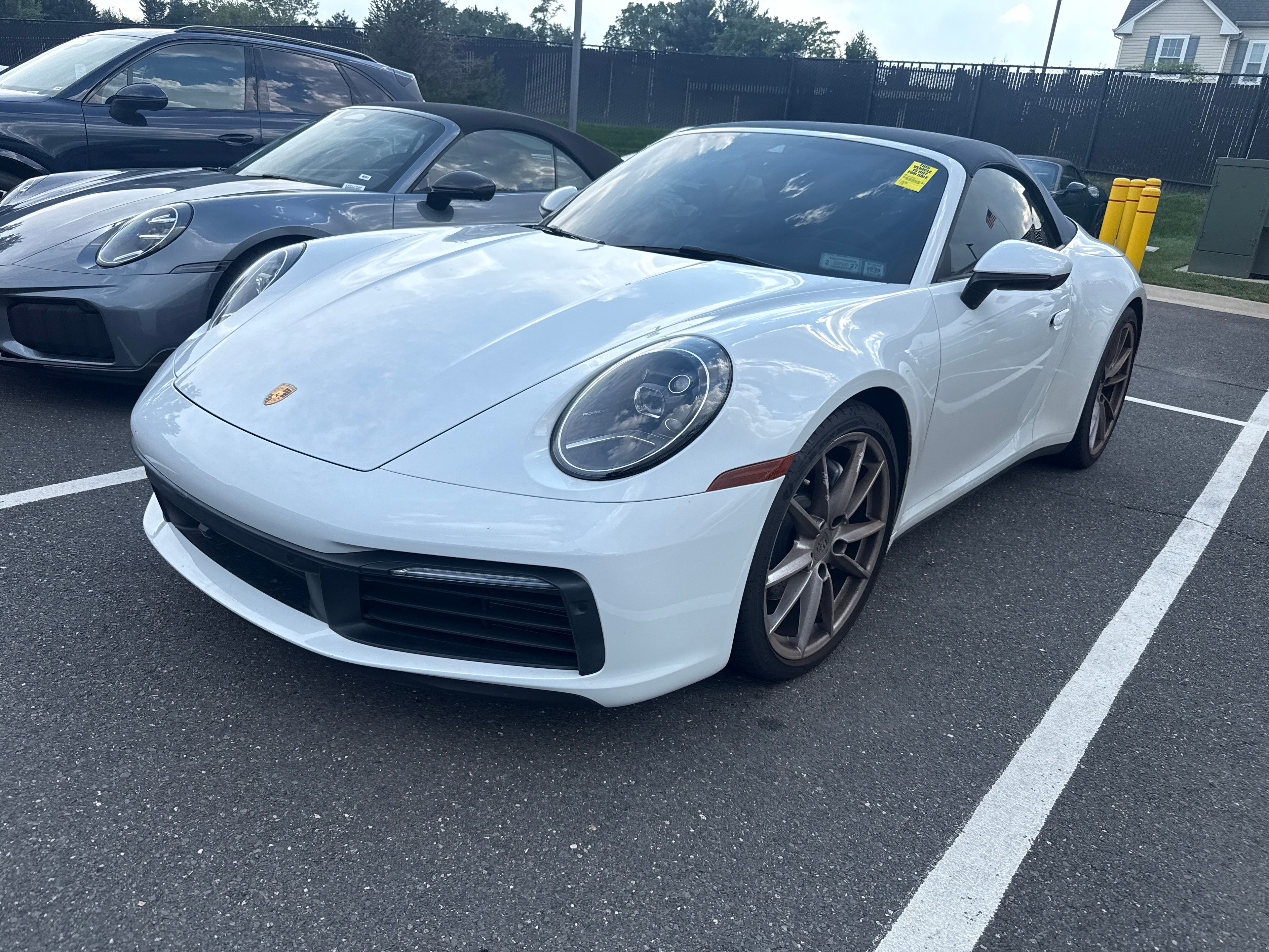 White 2021 Porsche 911 Convertible Rear-Wheel Drive 8-Speed Automatic
