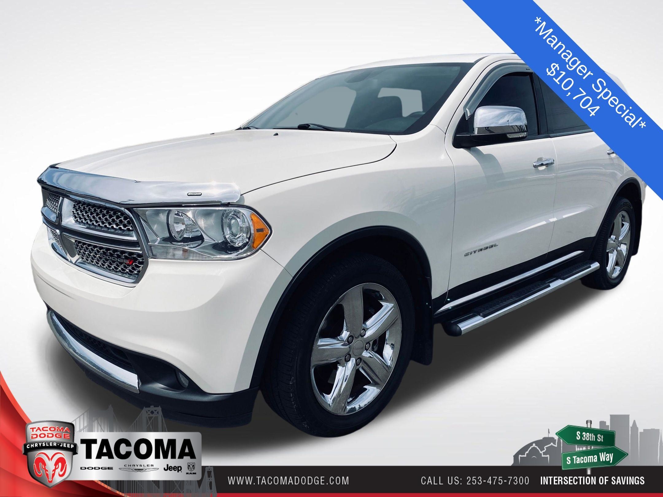 Stone White Clearcoat 2012 Dodge Durango SUV / Crossover All-Wheel Drive 6-Speed Automatic
