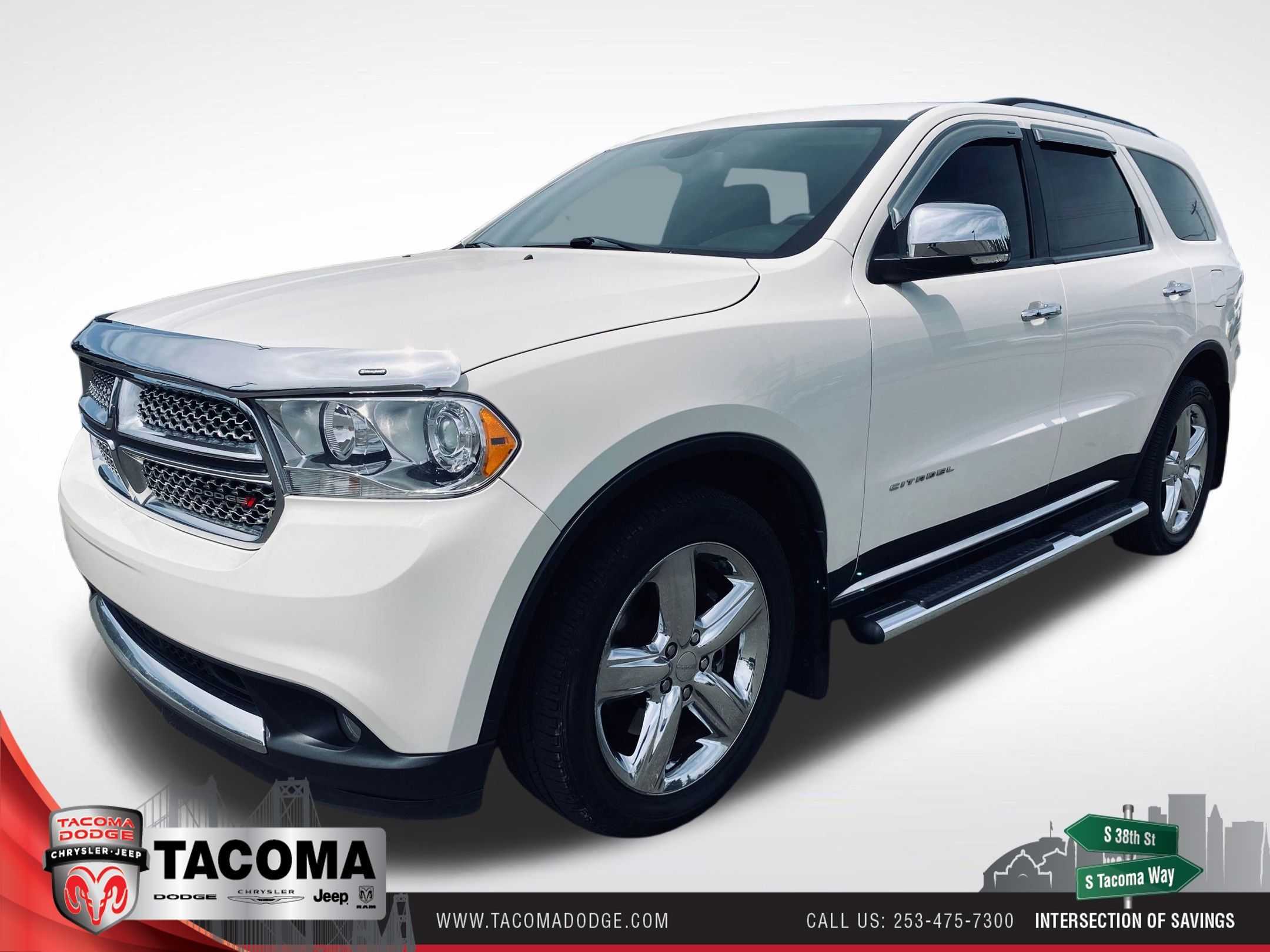 Stone White Clearcoat 2012 Dodge Durango SUV / Crossover All-Wheel Drive 6-Speed Automatic
